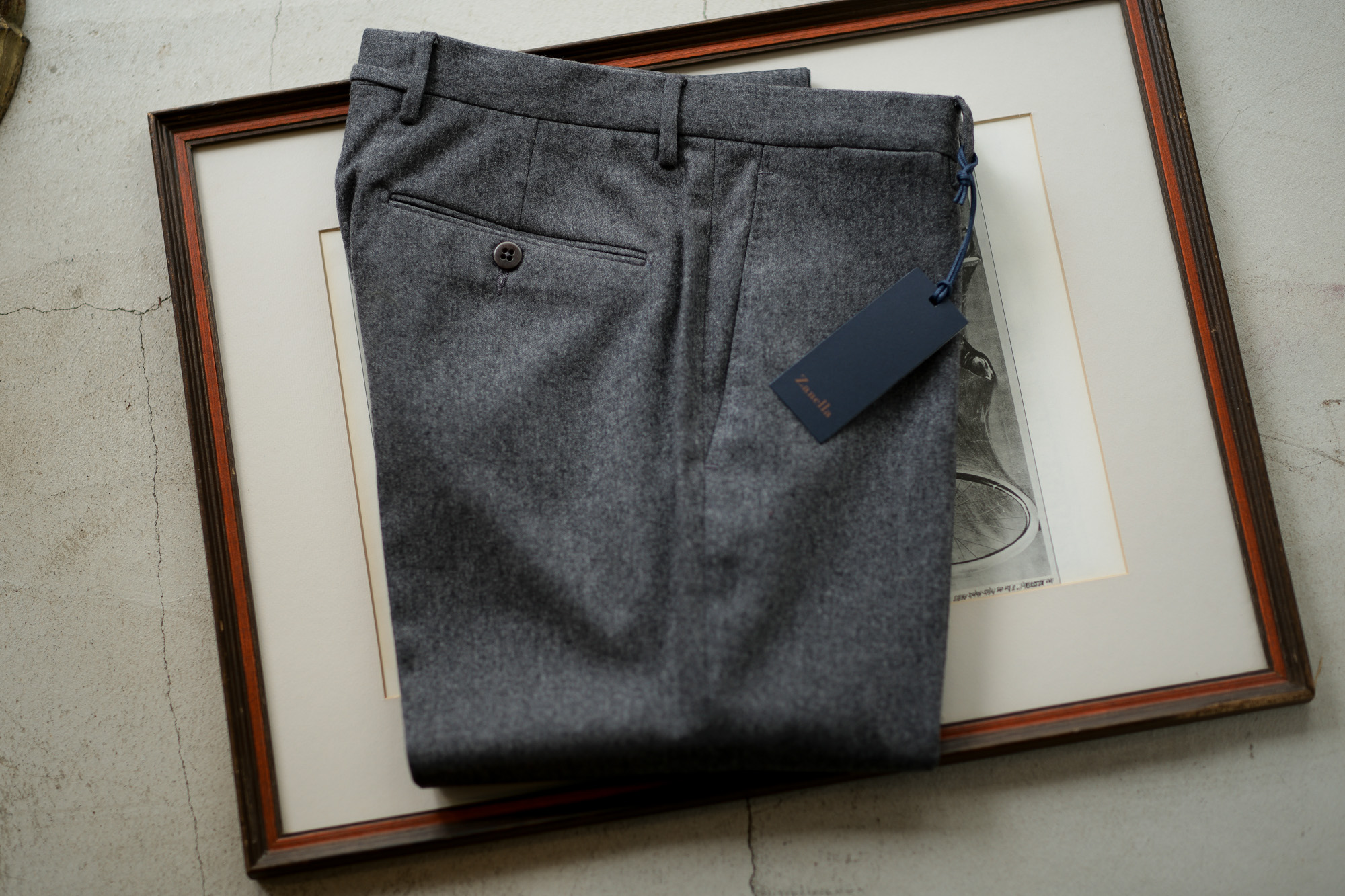 Zanella (ザネッラ) GAREY (ギャレー) SLIM FIT (スリムフィット) STRETCH SAXONY WOOL ストレッチ サキソニーウール スラックス GRAY (グレー・00030) Made in italy (イタリア製) 2018 秋冬新作 zanella 愛知 名古屋 Alto e Diritto アルト エ デリット alto e diritto アルトエデリット 42,44,46,48,50,52