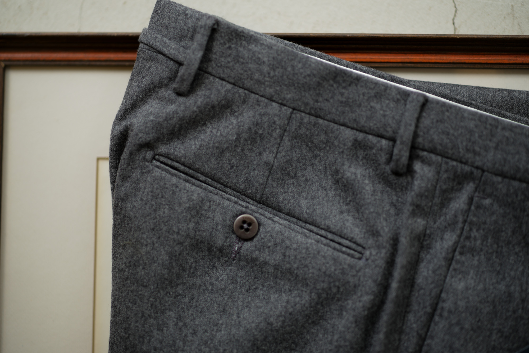 Zanella (ザネッラ) GAREY (ギャレー) SLIM FIT (スリムフィット) STRETCH SAXONY WOOL ストレッチ サキソニーウール スラックス GRAY (グレー・00030) Made in italy (イタリア製) 2018 秋冬新作 zanella 愛知 名古屋 Alto e Diritto アルト エ デリット alto e diritto アルトエデリット 42,44,46,48,50,52