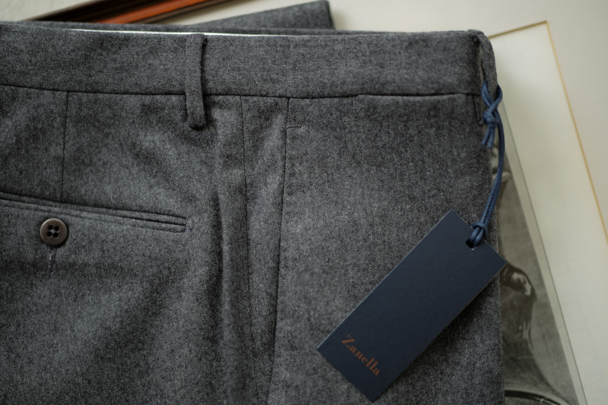 Zanella (ザネッラ) GAREY (ギャレー) SLIM FIT (スリムフィット) STRETCH SAXONY WOOL ストレッチ サキソニーウール スラックス GRAY (グレー・00030) Made in italy (イタリア製) 2018 秋冬新作 zanella 愛知 名古屋 Alto e Diritto アルト エ デリット alto e diritto アルトエデリット 42,44,46,48,50,52