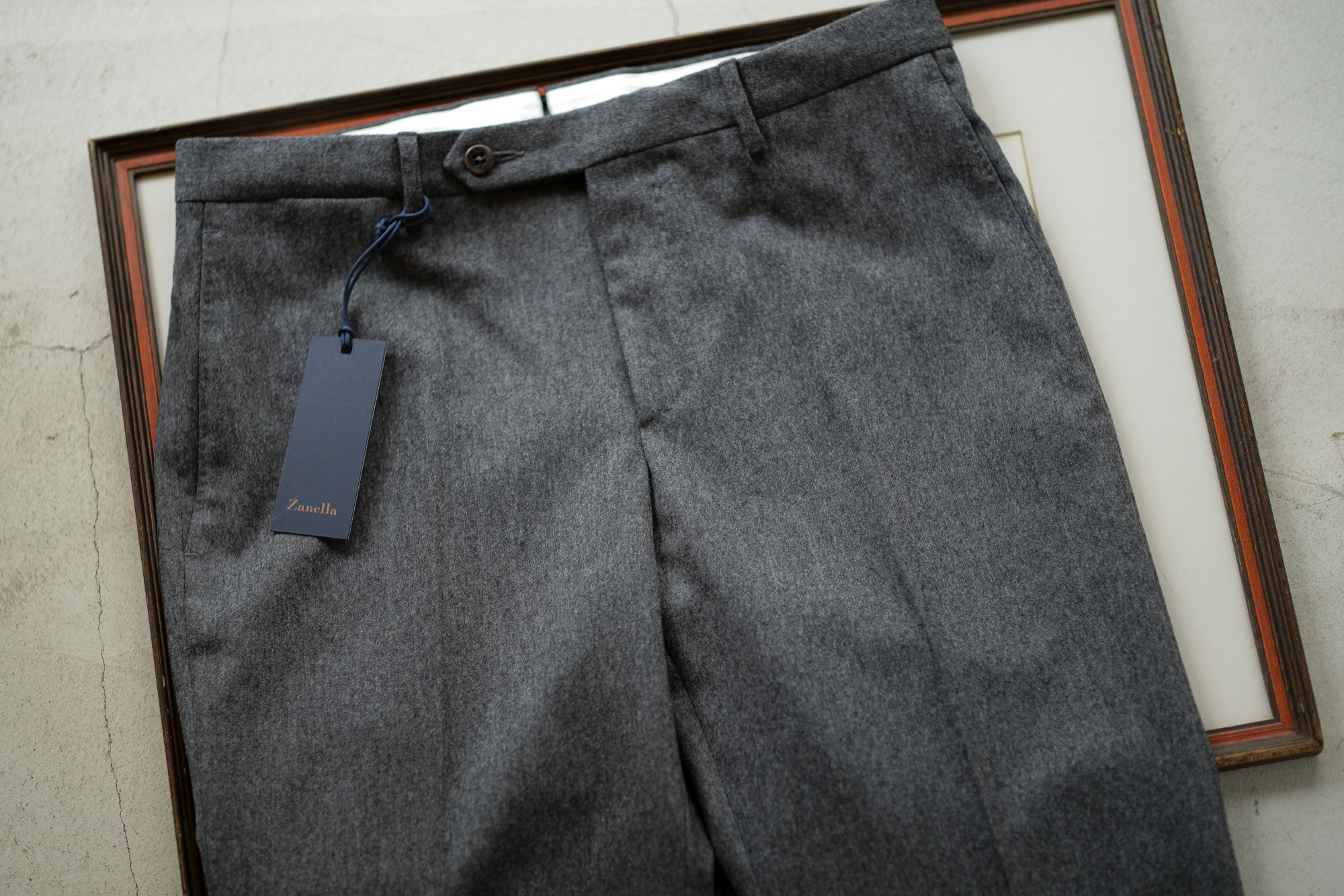 Zanella (ザネッラ) GAREY (ギャレー) SLIM FIT (スリムフィット) STRETCH SAXONY WOOL ストレッチ サキソニーウール スラックス GRAY (グレー・00030) Made in italy (イタリア製) 2018 秋冬新作 zanella 愛知 名古屋 Alto e Diritto アルト エ デリット alto e diritto アルトエデリット 42,44,46,48,50,52