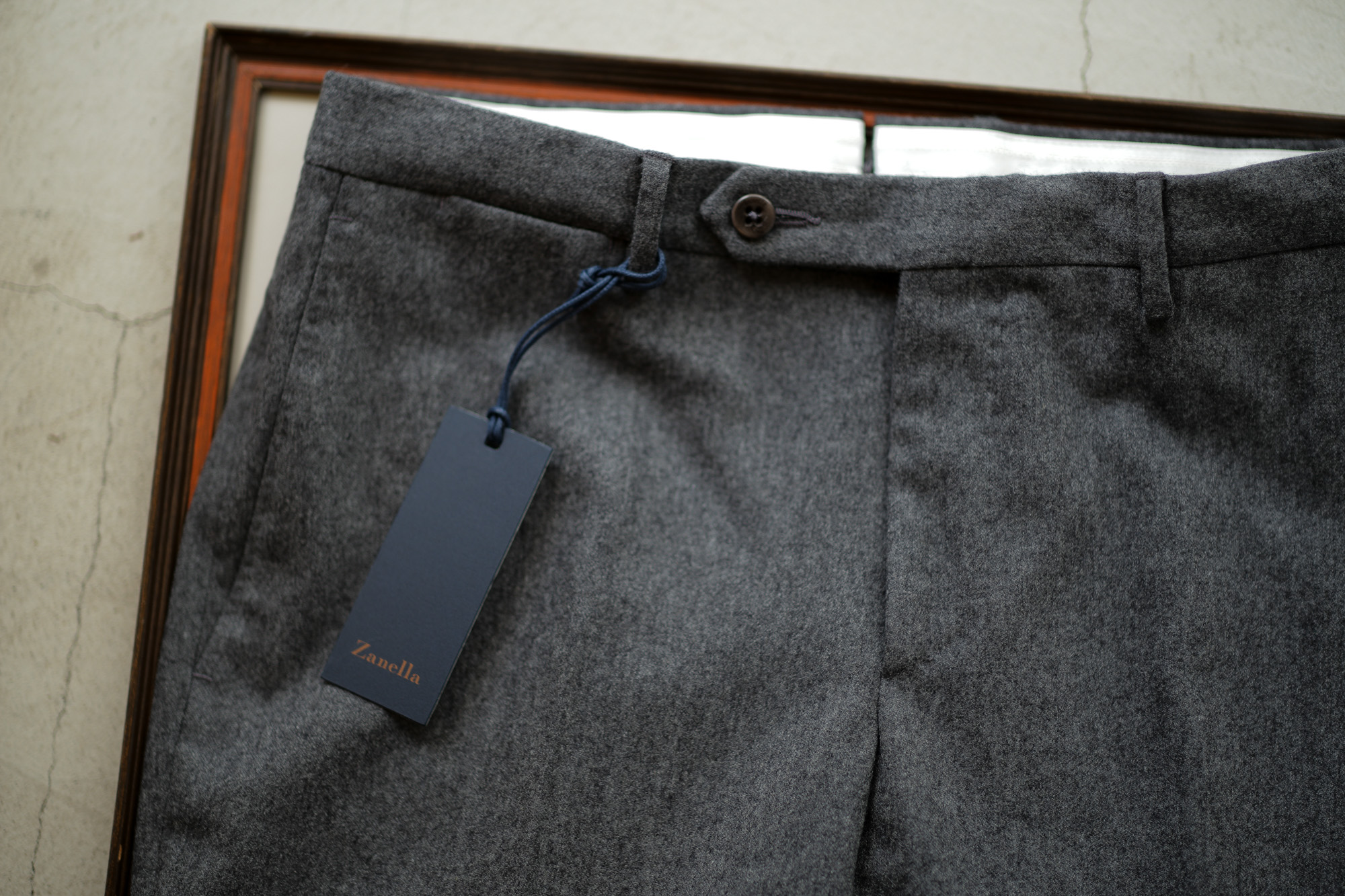 Zanella (ザネッラ) GAREY (ギャレー) SLIM FIT (スリムフィット) STRETCH SAXONY WOOL ストレッチ サキソニーウール スラックス GRAY (グレー・00030) Made in italy (イタリア製) 2018 秋冬新作 zanella 愛知 名古屋 Alto e Diritto アルト エ デリット alto e diritto アルトエデリット 42,44,46,48,50,52