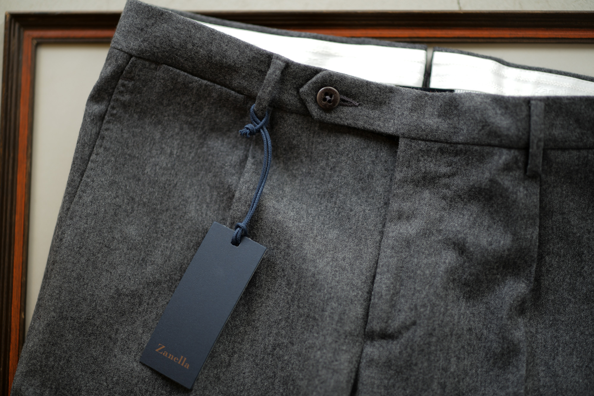 Zanella (ザネッラ) GREG (グレッグ) SLIM FIT (スリムフィット) STRETCH SAXONY WOOL ストレッチ サキソニーウール ワンプリーツ スラックス GRAY (グレー・00030) Made in italy (イタリア製) 2018 秋冬新作 zanella 愛知 名古屋 Alto e Diritto アルト エ デリット alto e diritto アルトエデリット 42,44,46,48,50,52