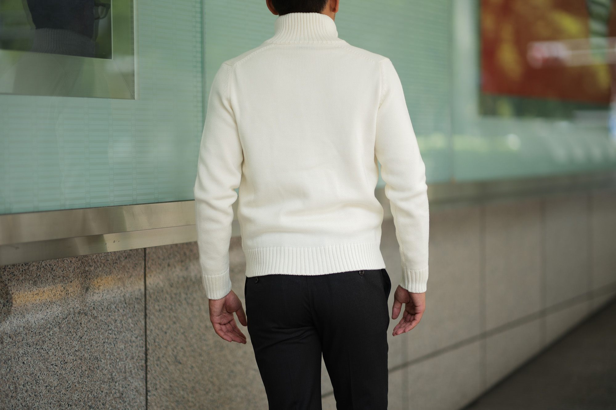 ZANONE (ザノーネ) CHIOTO KYOTO (キョウト キョート) 810740 z0229 (ミドルゲージ ニット ジャケット) OFF WHITE (オフホワイト・Z3623) MADE IN ITALY(イタリア製) 2018 秋冬新作 zanone 愛知 名古屋 Alto e Diritto アルト エ デリット alto e diritto アルトエデリット ニット