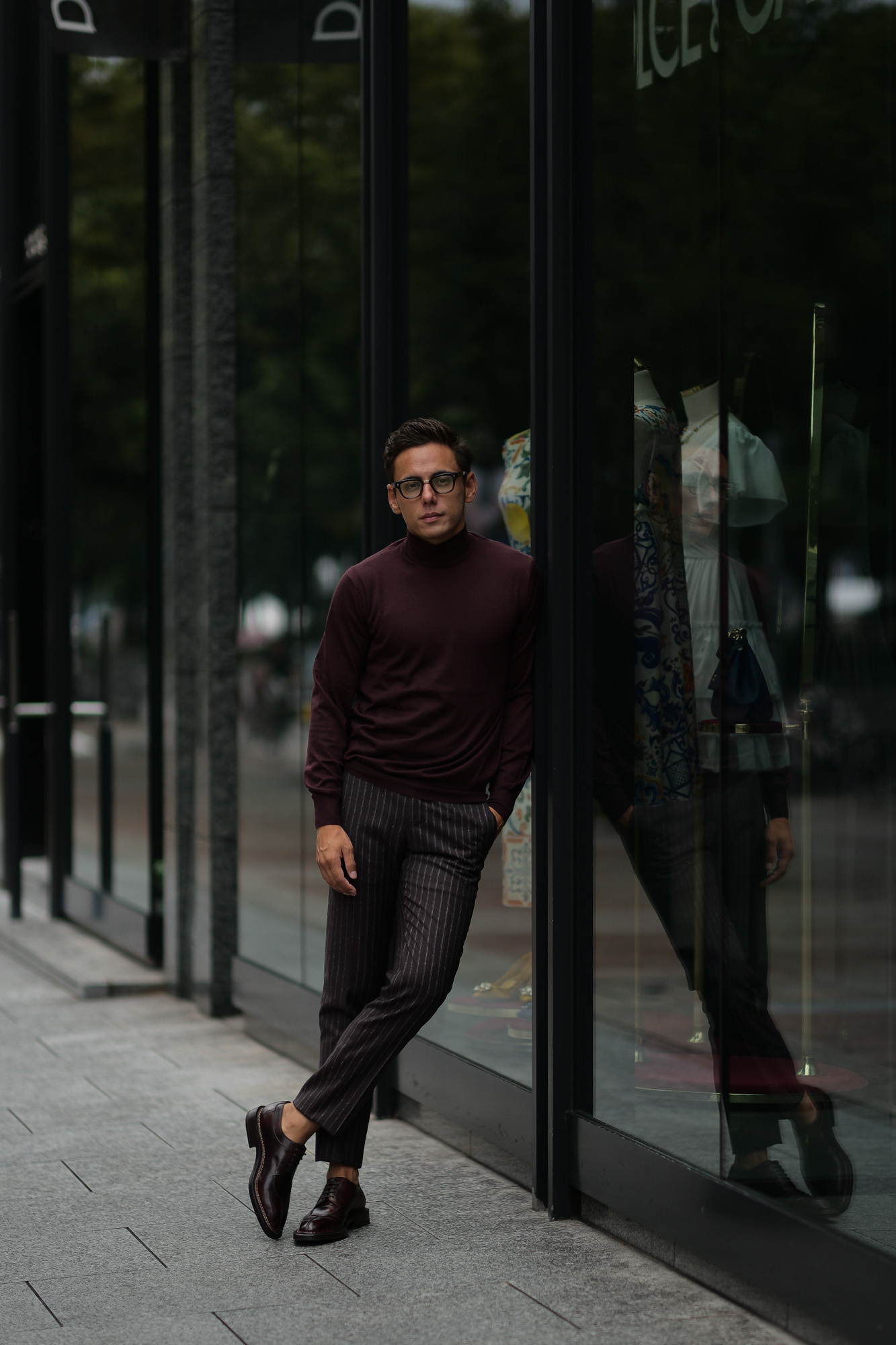 Cruciani (クルチアーニ) Cashmere Mock Neck Sweater (カシミヤ