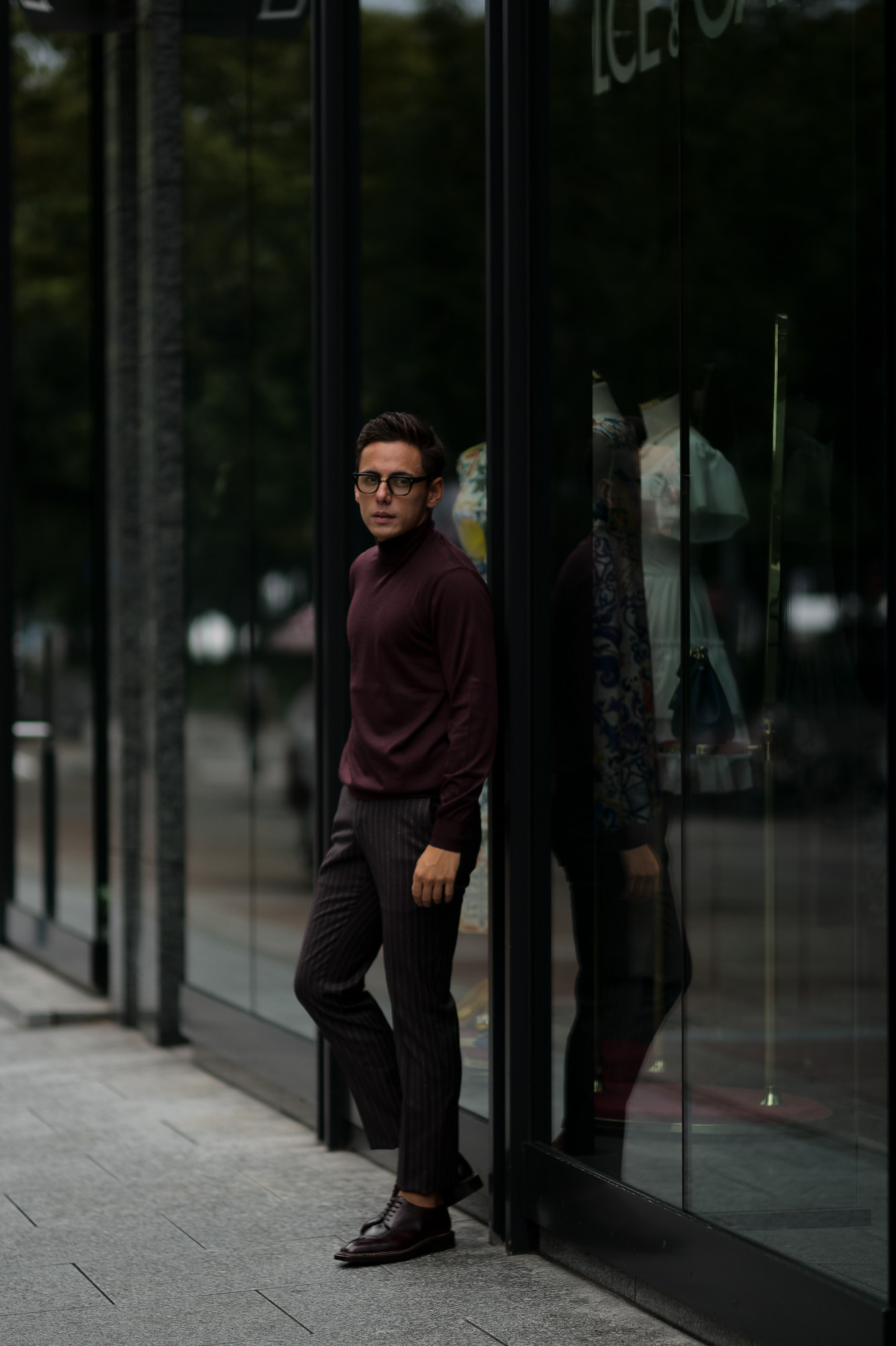 Cruciani (クルチアーニ) Cashmere Mock Neck Sweater (カシミヤ