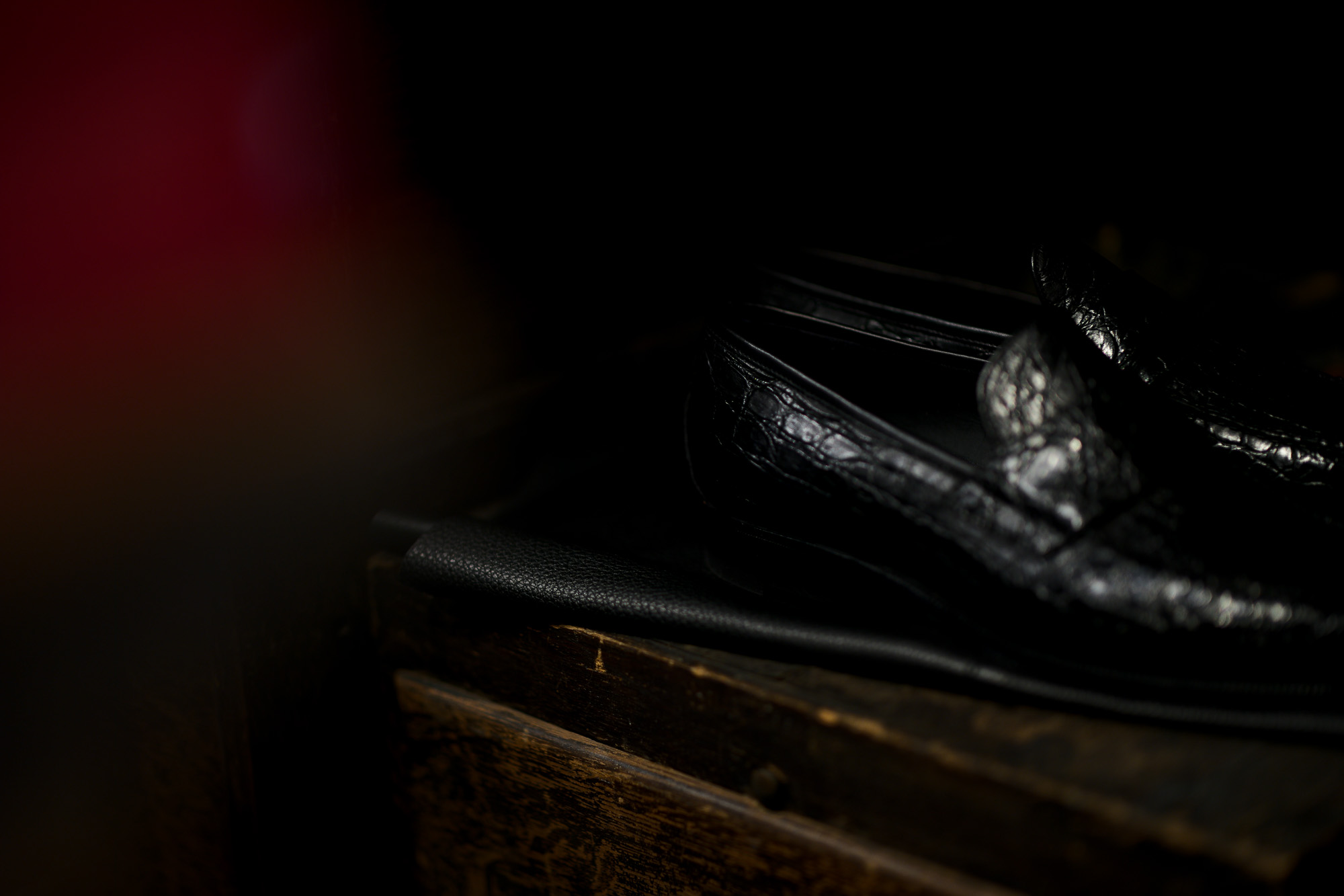 ENZO BONAFE (エンツォボナフェ) ART.3713 Coin Loafer コインローファー Crocodile クロコダイル エキゾチックレザーシューズ COCCO NERO (ブラック) made in italy (イタリア製) 2018秋冬新作 enzobonafe クロコ クロコローファー 愛知 名古屋 Alto e Diritto アルト エ デリット alto e diritto アルトエデリット