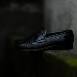 ENZO BONAFE (エンツォボナフェ) ART.3713 Coin Loafer コインローファー Crocodile クロコダイル エキゾチックレザーシューズ COCCO NERO (ブラック) made in italy (イタリア製) 2018秋冬新作のイメージ