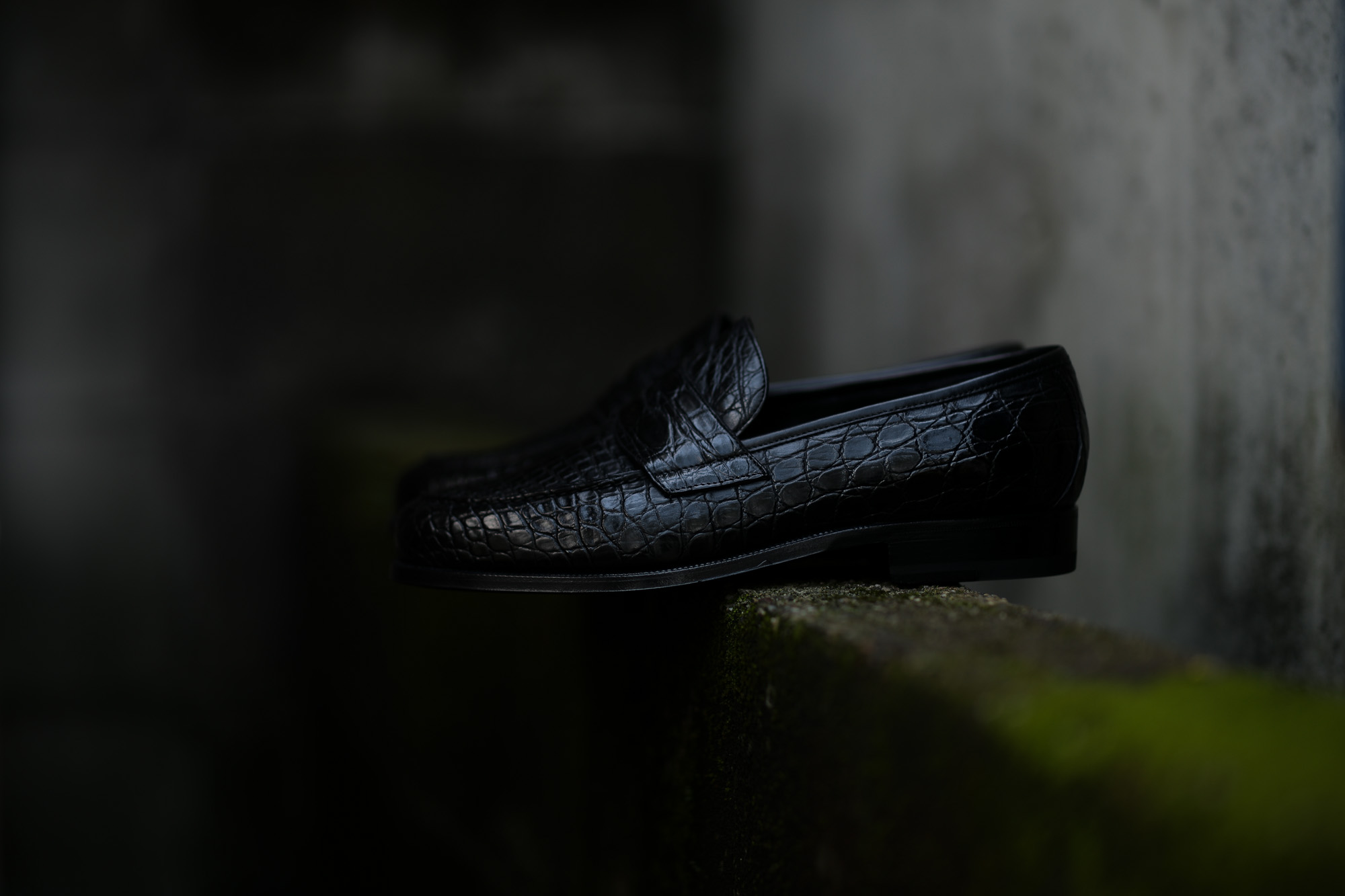 ENZO BONAFE (エンツォボナフェ) ART.3713 Coin Loafer コインローファー Crocodile クロコダイル エキゾチックレザーシューズ COCCO NERO (ブラック) made in italy (イタリア製) 2018秋冬新作 enzobonafe クロコ クロコローファー 愛知 名古屋 Alto e Diritto アルト エ デリット alto e diritto アルトエデリット