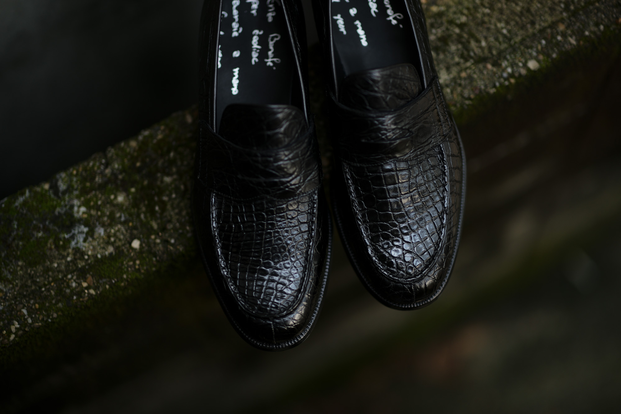 ENZO BONAFE (エンツォボナフェ) ART.3713 Coin Loafer コインローファー Crocodile クロコダイル エキゾチックレザーシューズ COCCO NERO (ブラック) made in italy (イタリア製) 2018秋冬新作 enzobonafe クロコ クロコローファー 愛知 名古屋 Alto e Diritto アルト エ デリット alto e diritto アルトエデリット