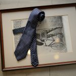 FRANCO BASSI (フランコバッシ) FLOWER TIE (フラワータイ) シルク ジャガード フラワー ネクタイ NAVY (ネイビー・2) Made in italy (イタリア製) 2018 秋冬新作のイメージ