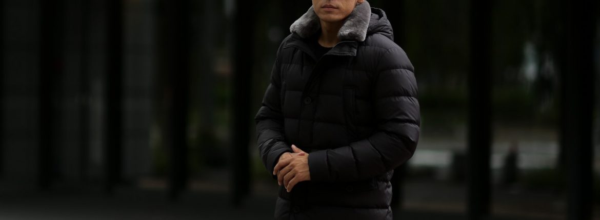 HERNO(ヘルノ) PI0475U N-3B Nylon Down Jacket (ナイロン ダウン ジャケット) POLAR-TECH (ポーラテック) 撥水 ナイロン ダウン ジャケット BLACK (ブラック・9300) 2018 秋冬新作 愛知 名古屋 alto e diritto altoediritto アルトエデリット