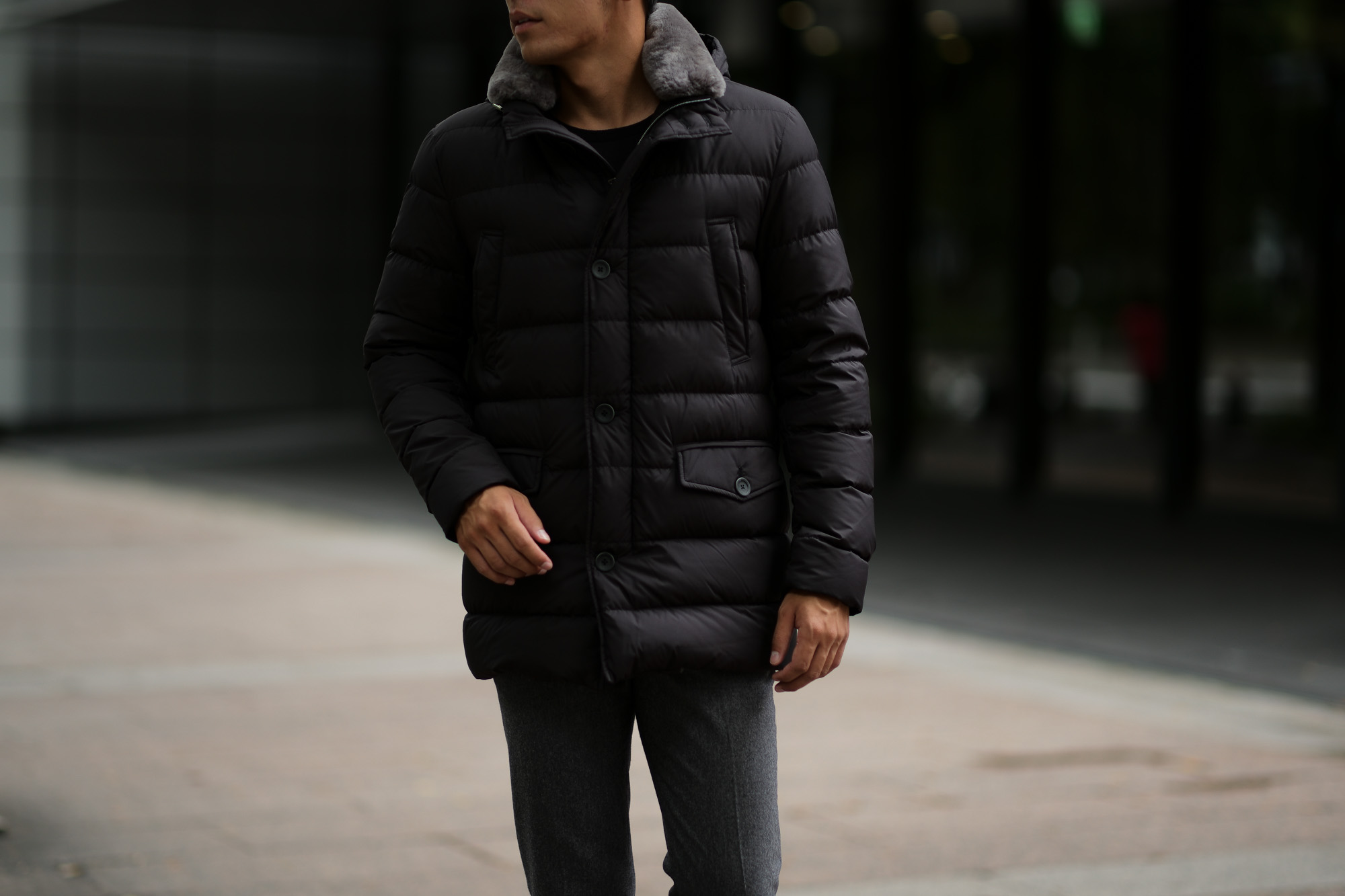  HERNO(ヘルノ) PI0475U N-3B Nylon Down Jacket (ナイロン ダウン ジャケット) POLAR-TECH (ポーラテック) 撥水 ナイロン ダウン ジャケット BLACK (ブラック・9300) 2018 秋冬新作 愛知 名古屋 alto e diritto altoediritto アルトエデリット