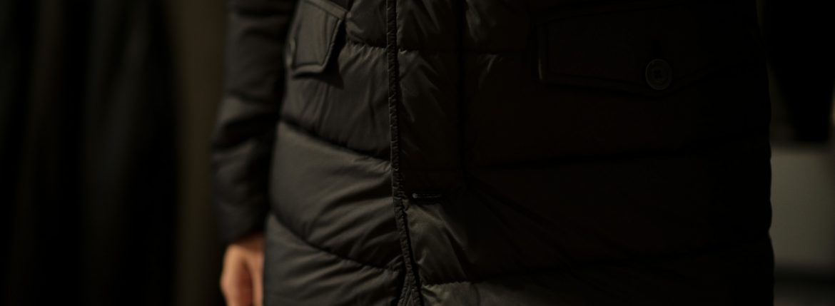 HERNO(ヘルノ) PI0475U N-3B Nylon Down Jacket (ナイロン ダウン ジャケット) POLAR-TECH (ポーラテック) 撥水 ナイロン ダウン ジャケット BLACK (ブラック・9300) 2018 秋冬新作 alto e dirittoアルトエデリット 42,44,46,48,50,52