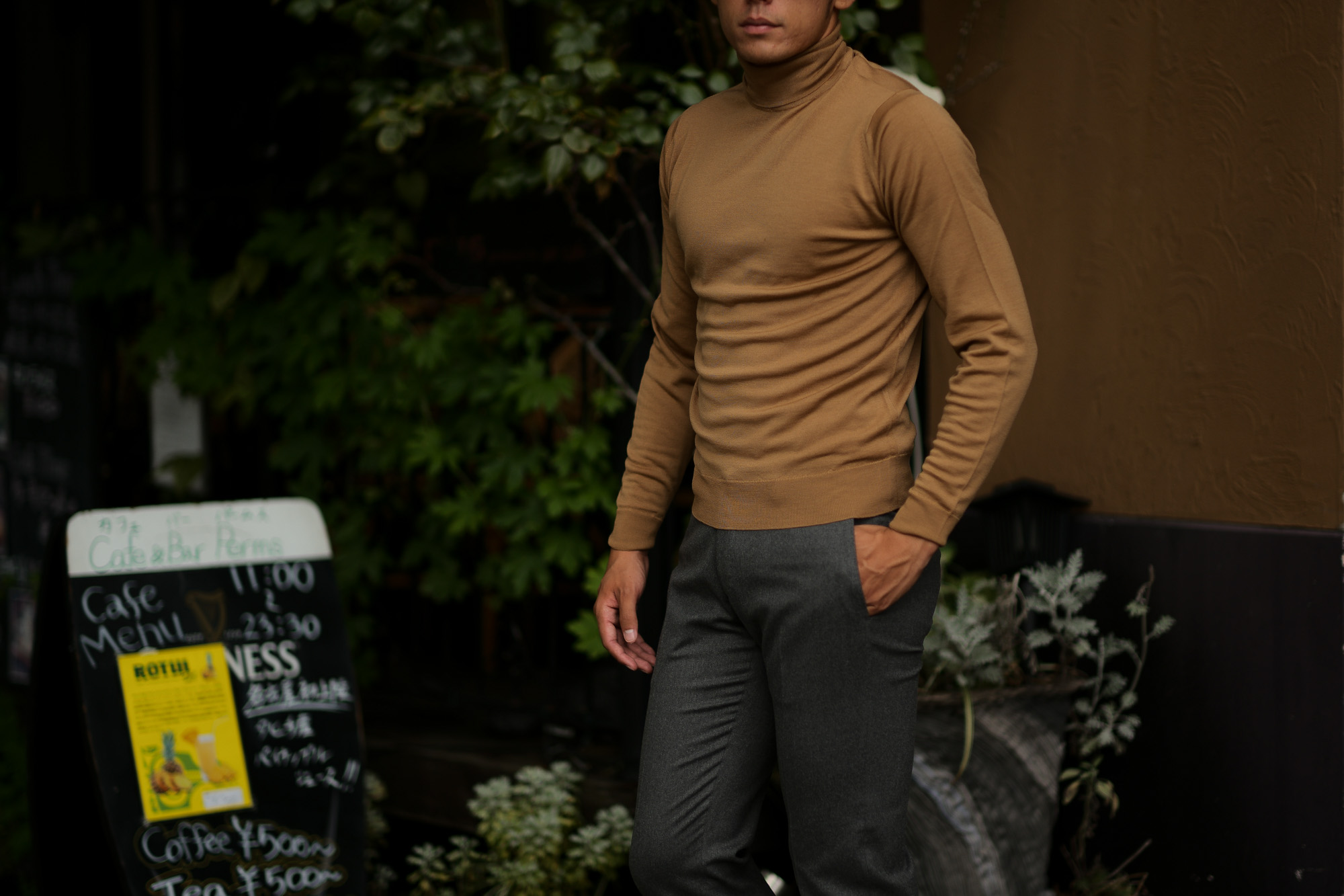 JOHN SMEDLEY (ジョンスメドレー) ORTA (オルタ) 30G Merino Wool (30ゲージメリノウール) タートルネックセーター CAMEL(キャメル) Made in England (イギリス製) 2018 秋冬新作 johnsmedley ジョンスメドレー 愛知 名古屋 Alto e Diritto アルト エ デリット alto e diritto altoediritto アルトエデリット タートル