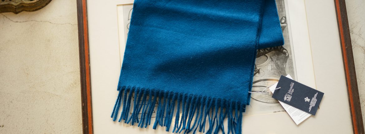 Johnstons (ジョンストンズ) WA57 MUFFLER STOLE Cashmere 100% カシミア マフラー Peacock (ピーコック・SC7140) Made in Scotland (スコットランド製) 2018 秋冬新作 愛知 名古屋 alto e diritto altoediritto アルトエデリット ストール ジョンストンズ