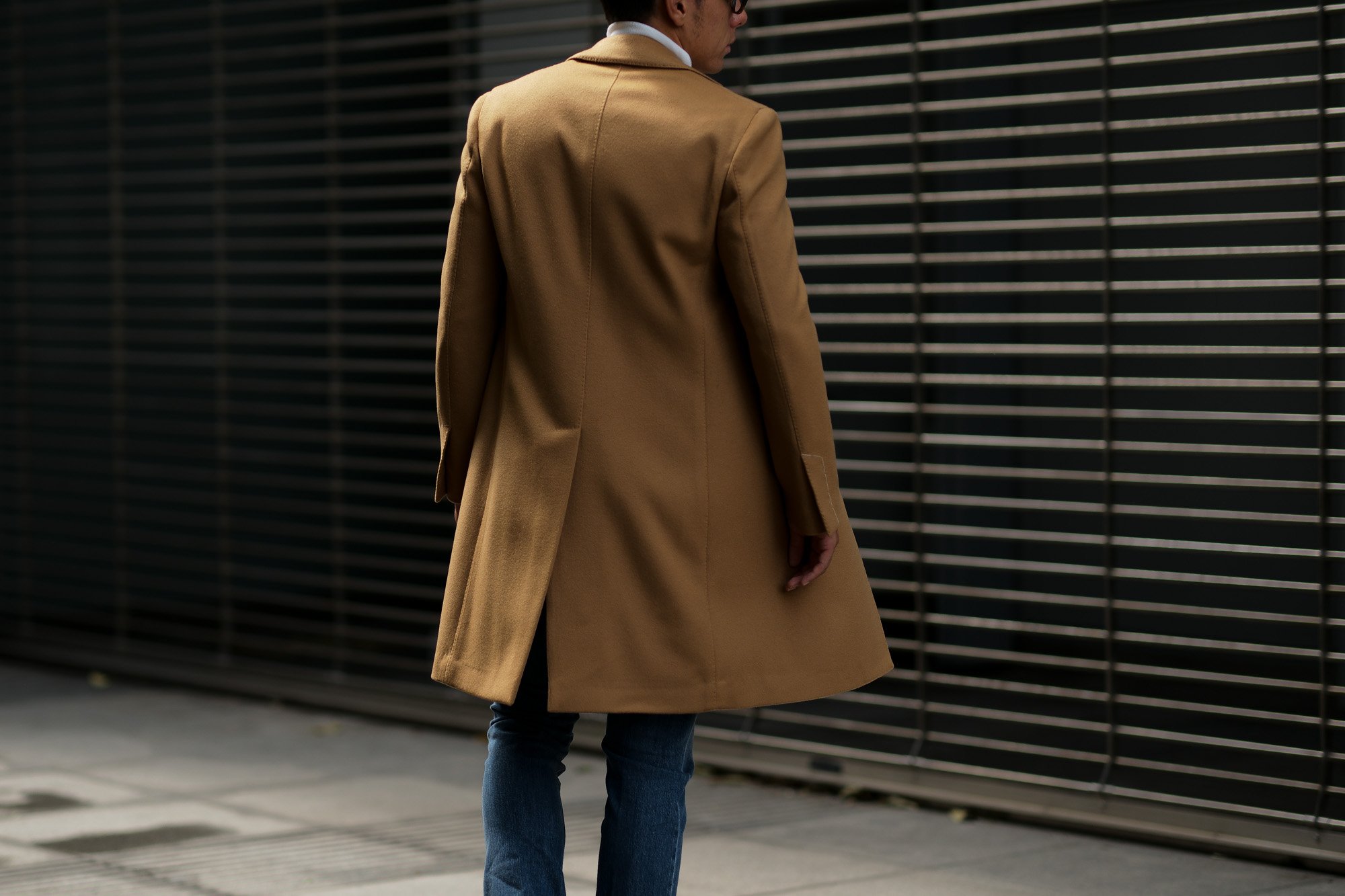 LARDINI (ラルディーニ) Spolverino Chester coat (スポルベリーノ チェスターコート) フラノウール生地 シングル チェスターコート CAMEL (キャメル・1) Made in italy (イタリア製) 2018 秋冬新作 alto e diritto altoediritto アルトエデリット