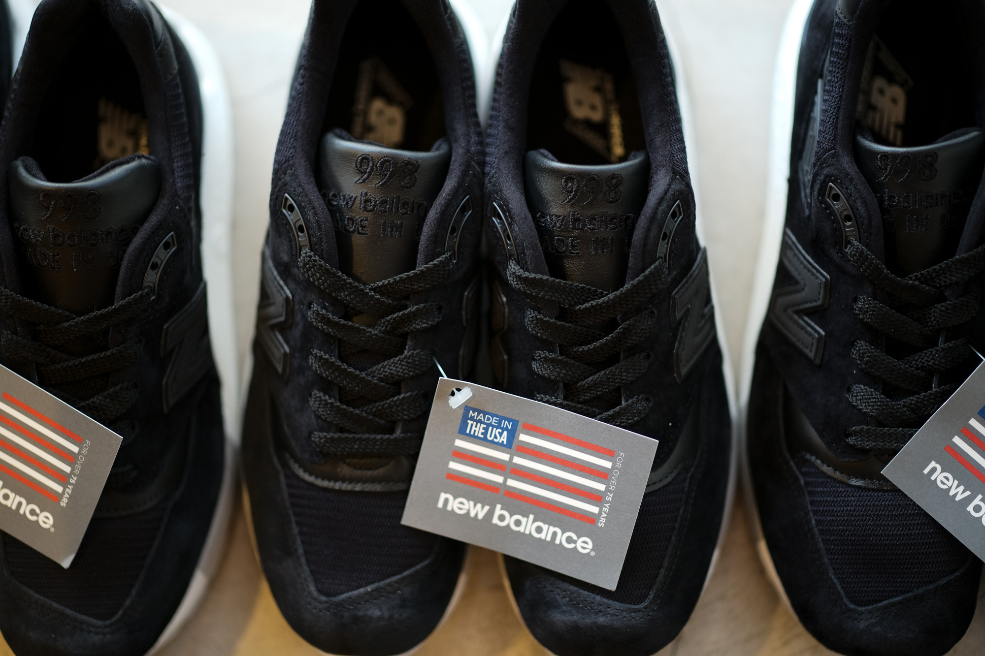 new balance (ニューバランス) M998 NJ (CLASSICS TRADITIONNELS) LIMITED EDITION レザースニーカー BLACK (ブラック・NJ) Made in USA (アメリカ製) 2018 秋冬新作 newbalance 愛知 名古屋 alto e diritto altoediritto アルトエデリット