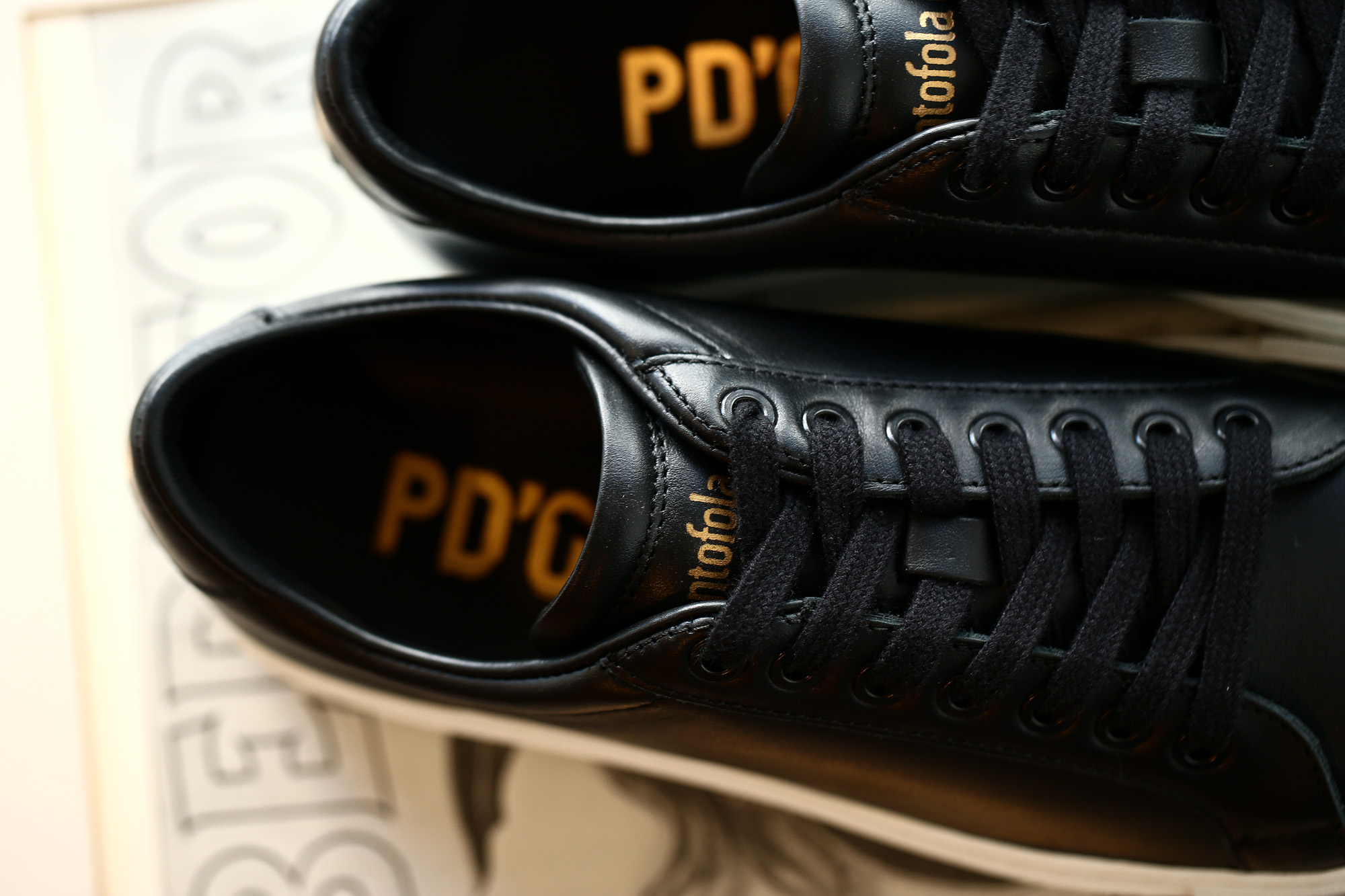 Pantofola d'Oro (パントフォラドーロ) TSL20 CALF LEATHER ローカット レザー スニーカー BLACK (ブラック・BLK) made in italy (イタリア製) 2018 秋冬新作 愛知 名古屋 alto e diritto altoediritto pantofoladoro パントフォラドーロ