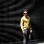 Settefili Cashmere (セッテフィーリ カシミア) Dolcevita Treccia Corona (カシミア タートルネック セーター) ローゲージ カシミア ニット セーター MUSTARD (マスタード・CG102) made in italy (イタリア製) 2018 秋冬新作のイメージ