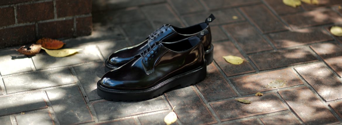 WH (ダブルエイチ) WHZ-0010 Cordovan Plane Toe Shoes (干場氏 スペシャル Zモデル) Birdie Last (バーディラスト) Shell Cordovan シェルコードバンレザー プレーントゥシューズ BLACK (ブラック) MADE IN JAPAN (日本製) 2018 秋冬 【Special限定モデル】【12月01日発売分】【ご予約受付中】　愛知 名古屋 alto e diritto altoediritto アルトエデリット