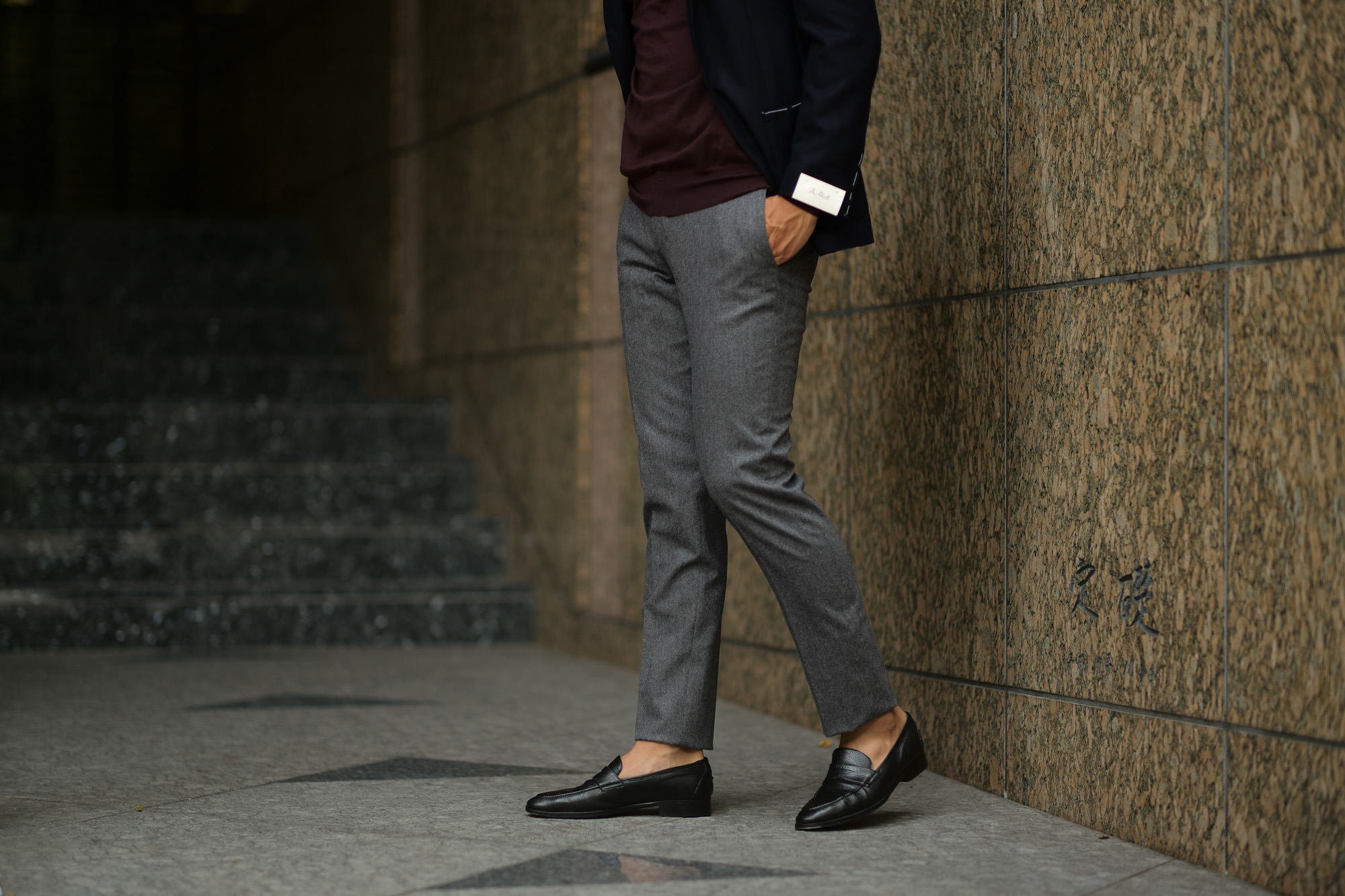 Zanella (ザネッラ) GAREY (ギャレー) SLIM FIT (スリムフィット) STRETCH SAXONY WOOL ストレッチ サキソニーウール スラックス GRAY (グレー・00030) Made in italy (イタリア製) 2018 秋冬新作 zanella 愛知 名古屋 Alto e Diritto アルト エ デリット alto e diritto アルトエデリット 42,44,46,48,50,52