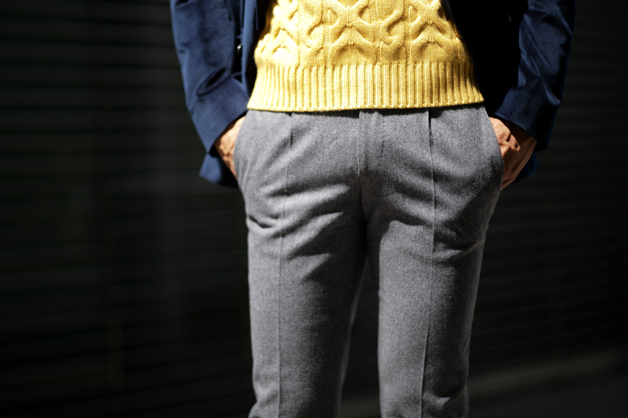 Zanella (ザネッラ) GREG (グレッグ) SLIM FIT (スリムフィット) STRETCH SAXONY WOOL ストレッチ サキソニーウール ワンプリーツ スラックス GRAY (グレー・00030) Made in italy (イタリア製) 2018 秋冬新作 zanella 愛知 名古屋 Alto e Diritto アルト エ デリット alto e diritto アルトエデリット 42,44,46,48,50,52