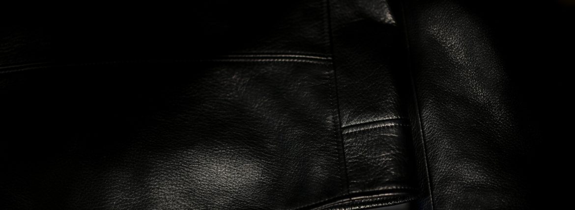 Cuervo (クエルボ) Satisfaction Leather Collection (サティスファクション レザー コレクション) TOM (トム) BUFFALO LEATHER (バッファロー レザー) シングル ライダース ジャケット BLACK (ブラック) MADE IN JAPAN (日本製) 2019 春夏 クエルボ レザージャケット 愛知 名古屋 alto e diritto アルトエデリット セレクトショップ