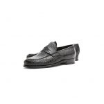 ENZO BONAFE (エンツォボナフェ) ART.3713 Coin Loafer コインローファー Crocodile クロコダイル エキゾチックレザーシューズ COCCO NERO (ブラック) made in italy (イタリア製) 2018秋冬新作のイメージ