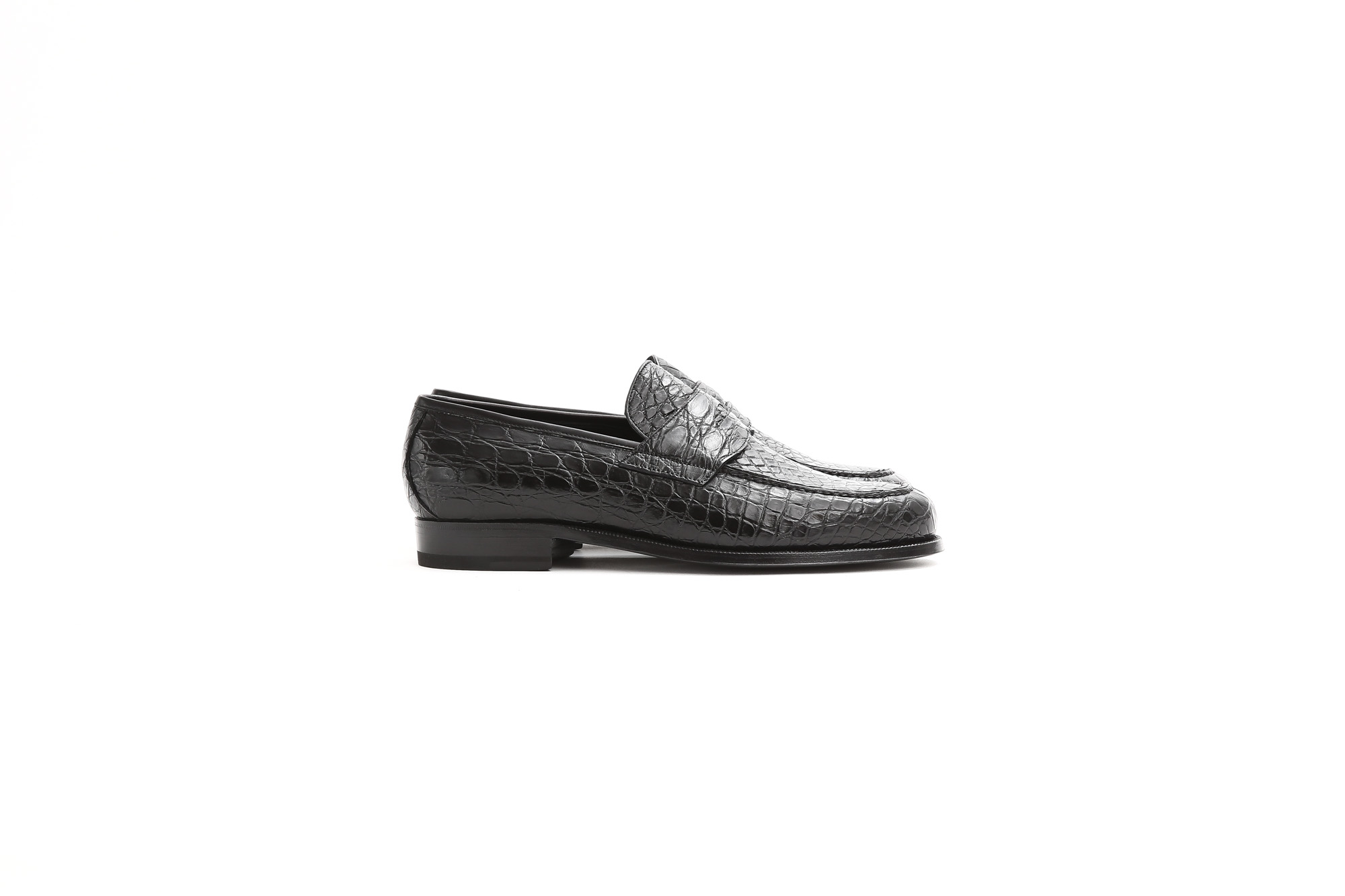 ENZO BONAFE (エンツォボナフェ) ART.3713 Coin Loafer コインローファー Crocodile クロコダイル エキゾチックレザーシューズ COCCO NERO (ブラック) made in italy (イタリア製) 2018秋冬新作 enzobonafe クロコ クロコローファー 愛知 名古屋 Alto e Diritto アルト エ デリット alto e diritto アルトエデリット