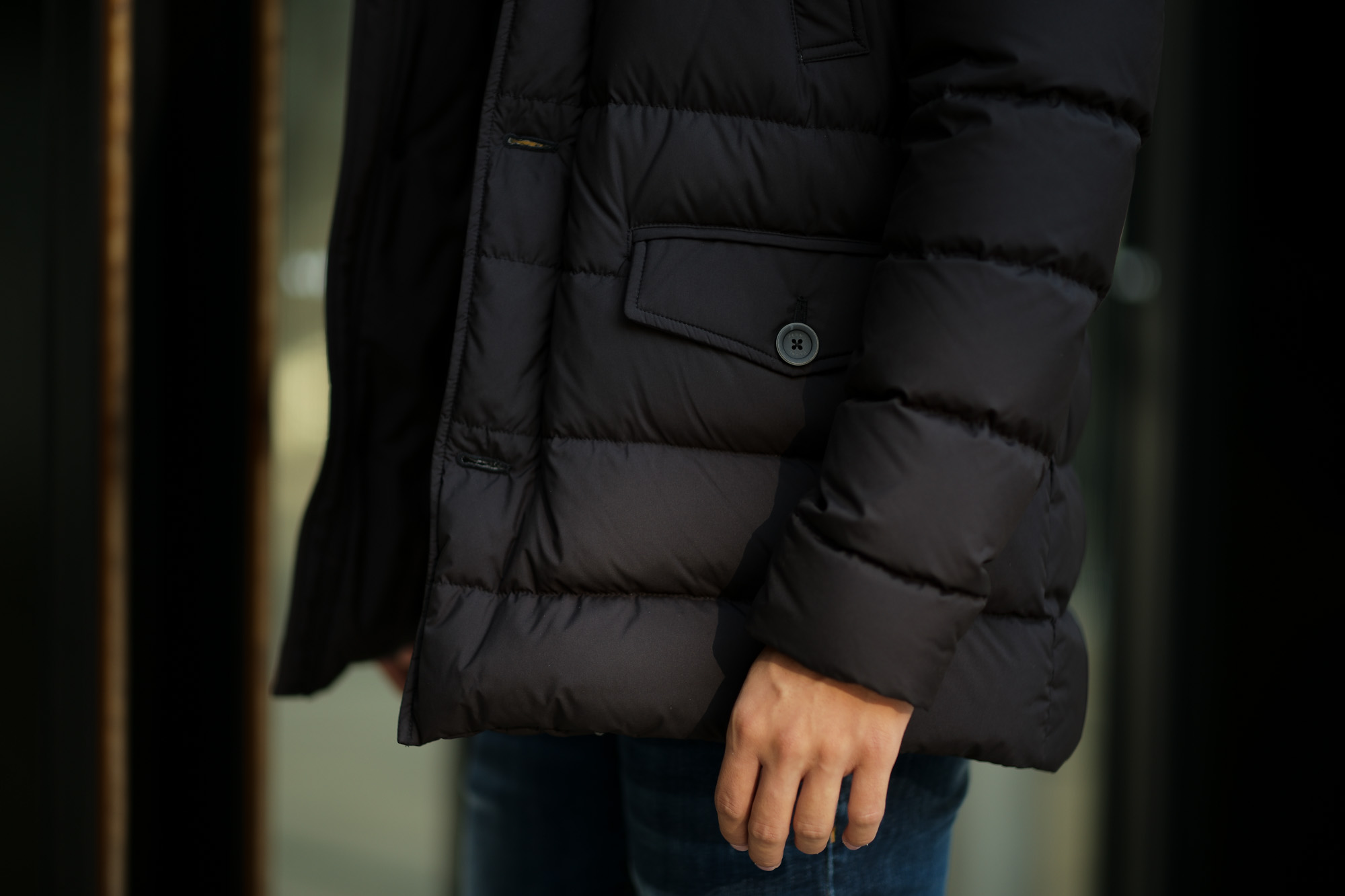 HERNO(ヘルノ) PI0475U N-3B Nylon Down Jacket (ナイロン ダウン ジャケット) POLAR-TECH (ポーラテック) 撥水 ナイロン ダウン ジャケット BLACK (ブラック・9300) 2018 秋冬新作 愛知 名古屋 alto e diritto altoediritto アルトエデリット