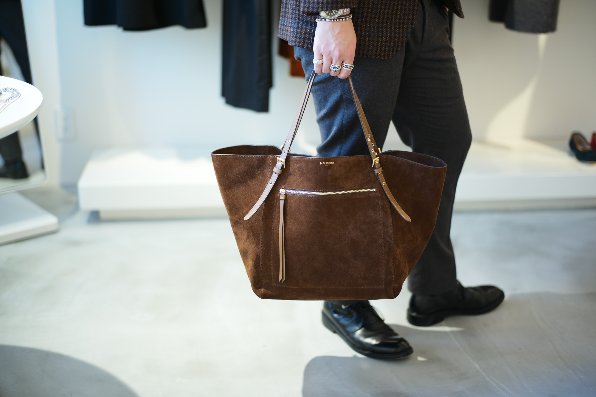 J&M DAVIDSON Tote Bag 01676 Brown // 2018 秋冬新作  ジェイアンドエムデヴィッドソン jandmdavidson ジェイエム 愛知 名古屋 alto e diritto アルトエデリット