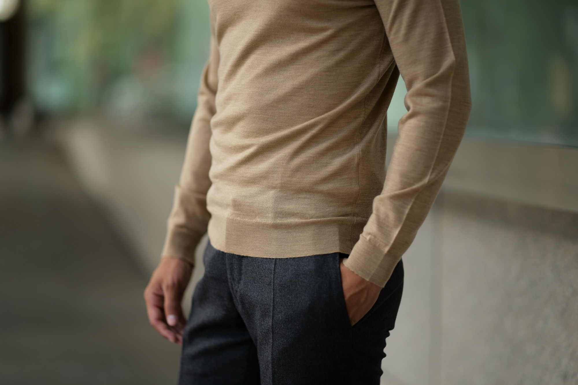  JOHN SMEDLEY (ジョンスメドレー) IMPERIAL KASHMIR (カシミアシリーズ) ARLINGTON (アーリントン) CASHMERE × Merino Wool (カシミア × メリノウール) 30ゲージ カシミアウール タートルネックセーター DARK CAMEL (ダークキャメル) Made in England (イギリス製) 2018 秋冬新作 johnsmedey カシミヤ 愛知 名古屋 alto e diritto altoediritto アルトエデリット