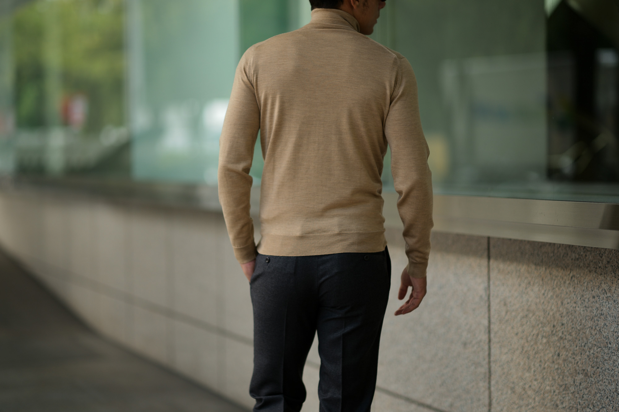  JOHN SMEDLEY (ジョンスメドレー) IMPERIAL KASHMIR (カシミアシリーズ) ARLINGTON (アーリントン) CASHMERE × Merino Wool (カシミア × メリノウール) 30ゲージ カシミアウール タートルネックセーター DARK CAMEL (ダークキャメル) Made in England (イギリス製) 2018 秋冬新作 johnsmedey カシミヤ 愛知 名古屋 alto e diritto altoediritto アルトエデリット