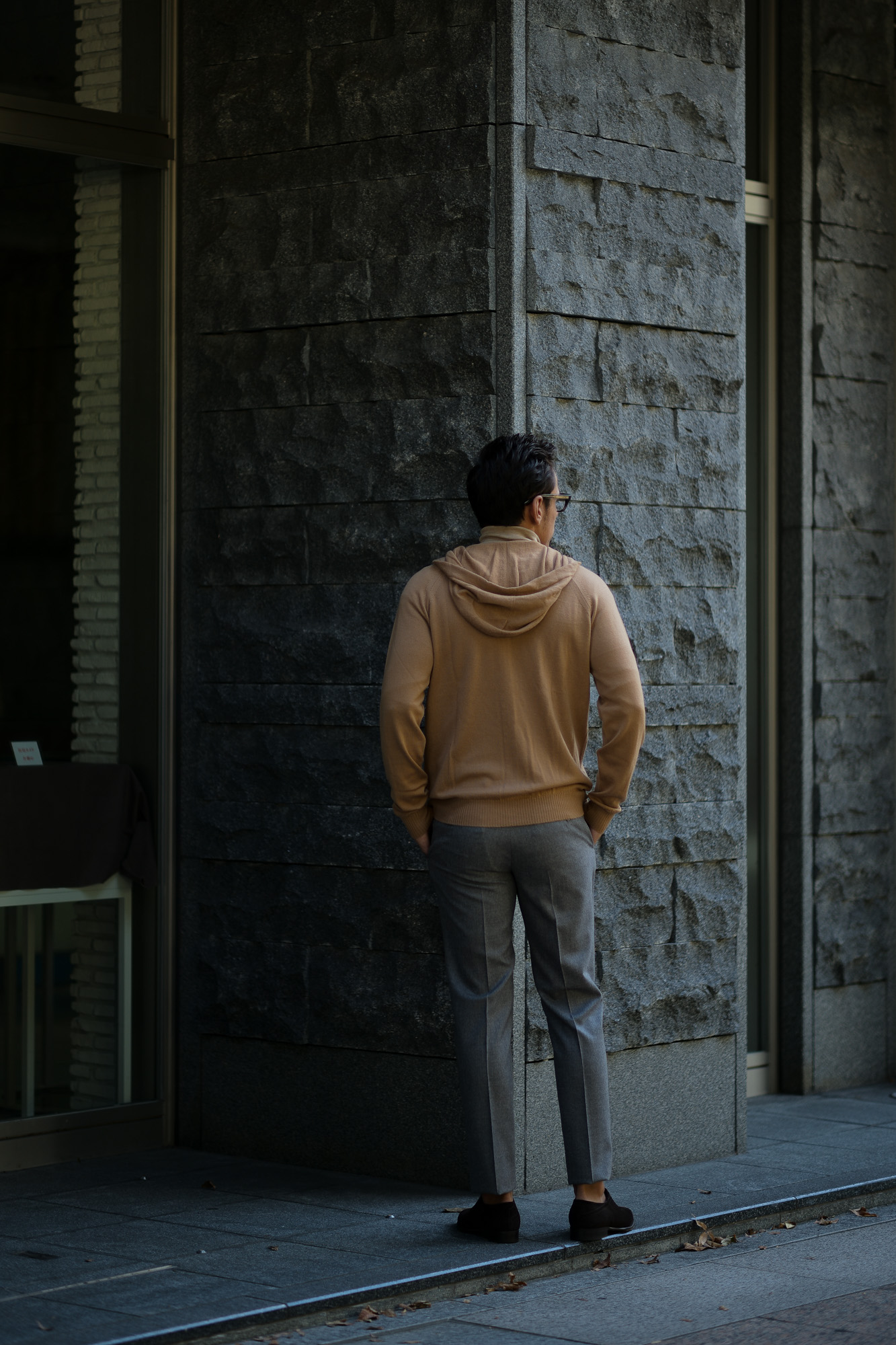 JOHN SMEDLEY (ジョンスメドレー) RESERVOIR (レゼルボア) 24G Merino Wool (24ゲージ メリノウール) ジップアップ ニット パーカー CAMEL (キャメル) Made in England (イギリス製) 2018 秋冬新作 johnsmedley 愛知 名古屋 altoediritto アルトエデリット