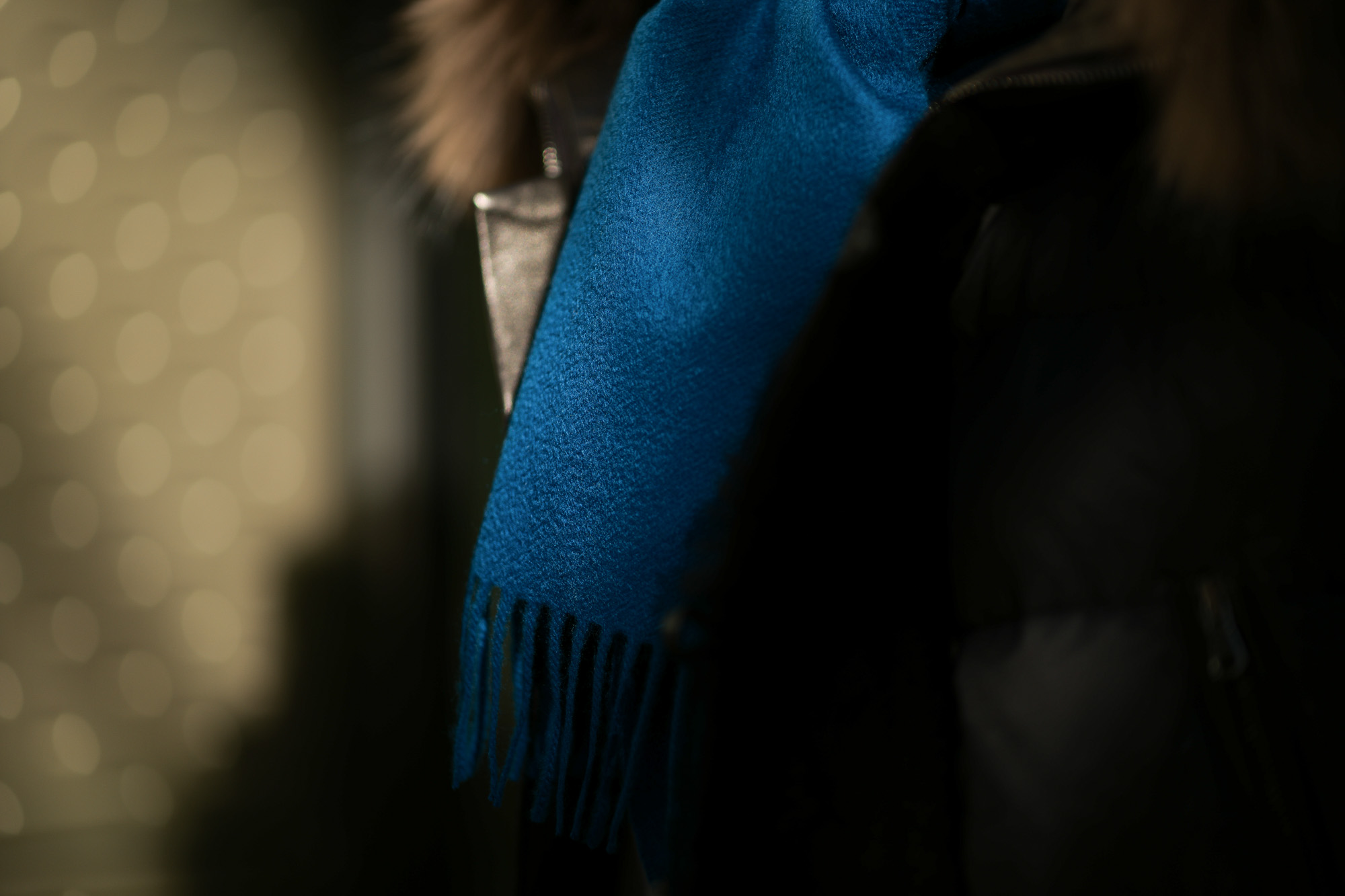 Johnstons (ジョンストンズ) WA16 MUFFLER SCARF Cashmere 100% カシミア マフラー Peacock (ピーコック・SC7140) Made in Scotland (スコットランド製) 2018 秋冬新作 愛知 名古屋 alto e diritto altoediritto アルトエデリット ストール ジョンストンズ