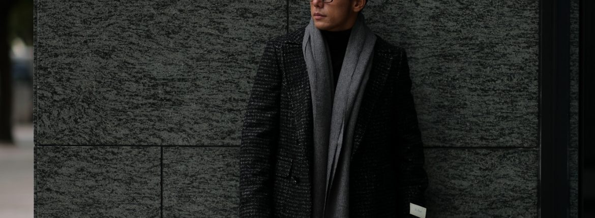 Johnstons (ジョンストンズ) WA56 STOLE Cashmere 100% カシミア 大判 ストール Mid Grey (ミッドグレー・HA0501) Made in Scotland (スコットランド製) 2018 秋冬新作 愛知　名古屋 alto e diritto アルトエデリット altoediritto