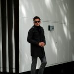 KIRED (キーレッド) CRUZ (クルス) LoroPiana (ロロピアーナ) レーザーカット フーデッド コート BLACK (ブラック・23) Made in italy (イタリア製) 2018 秋冬新作のイメージ