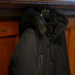 MOORER (ムーレー) BALDO-GF (バルド) ホワイトグースダウン ナイロン フーデッド ダウン コート DARK BLU (ダークネイビー) Made in italy (イタリア製) 2018 秋冬新作のイメージ