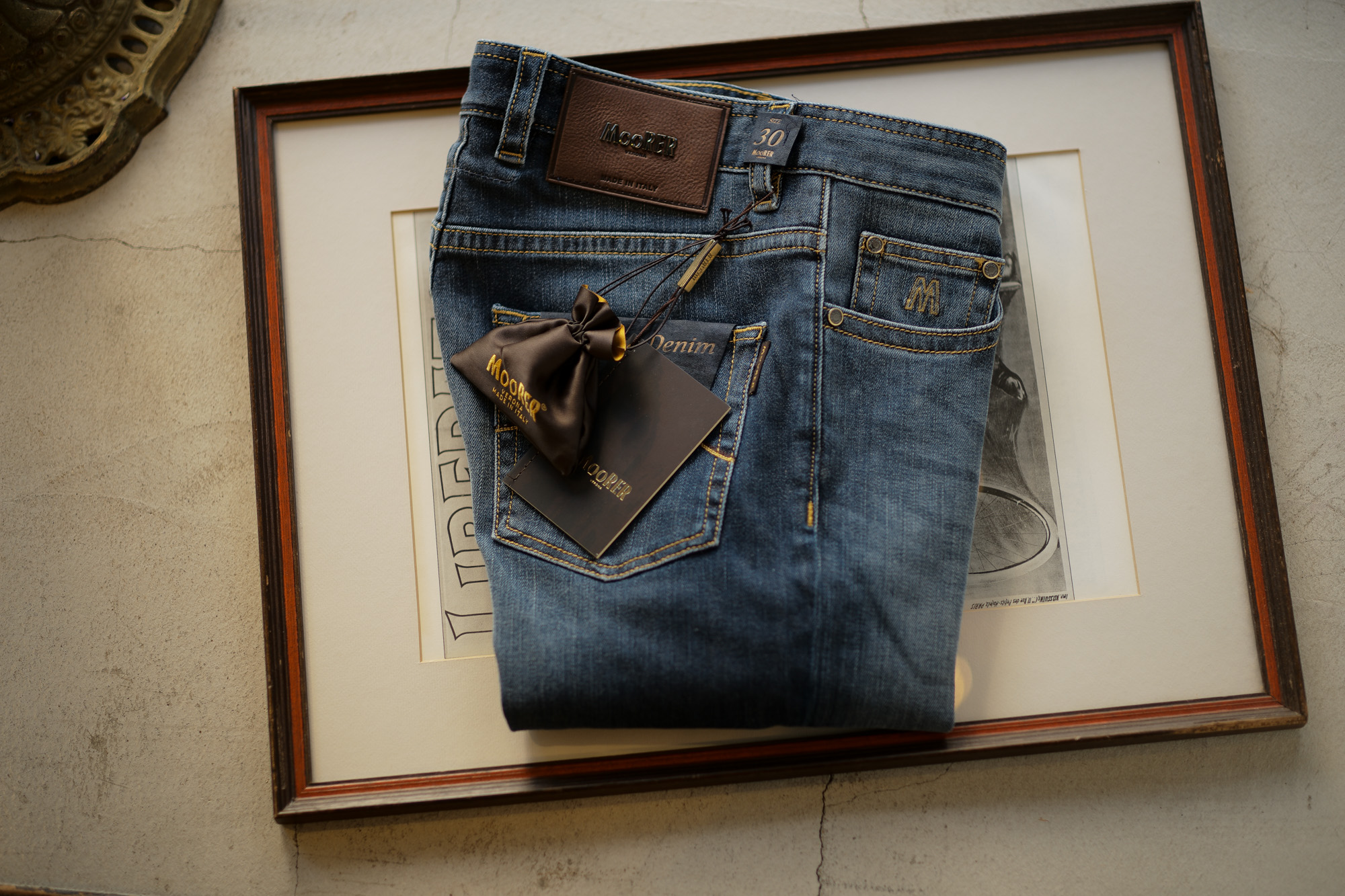 MOORER (ムーレー) GIOTTO-DC102 (ジオット) Japanese Fabric Comfort Denim (コンフォートデニム) ストレッチ ジーンズ デニムパンツ LAVAGGIO 6007 (ブルー) Made in italy (イタリア製) 2018 秋冬新作 愛知 名古屋 alto e diritto アルトエデリット ムーレー デニム ジーパン