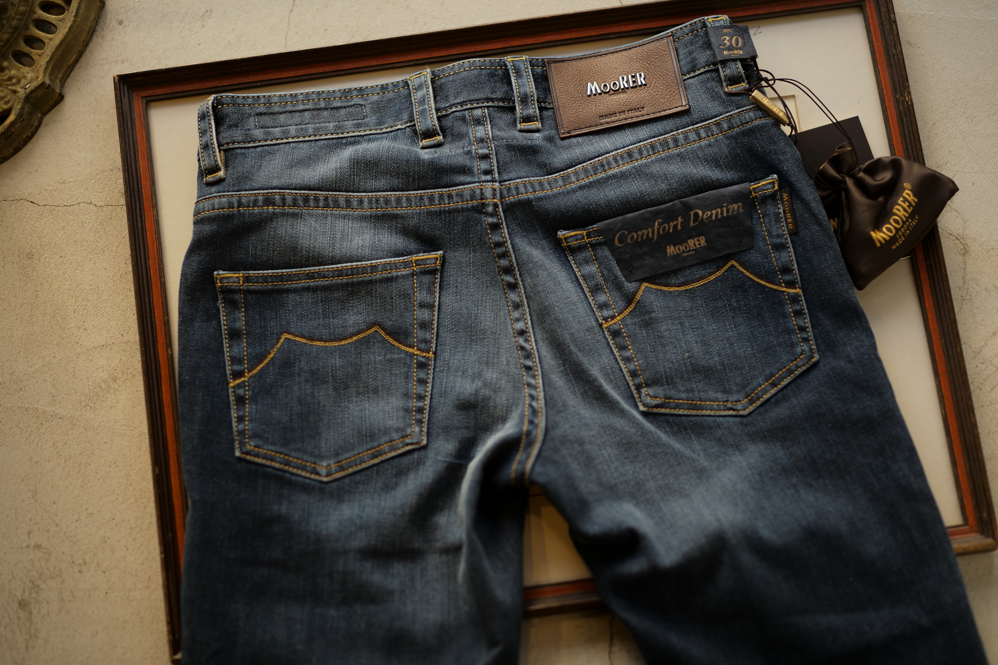 MOORER (ムーレー) GIOTTO-DC102 (ジオット) Japanese Fabric Comfort Denim (コンフォートデニム) ストレッチ ジーンズ デニムパンツ LAVAGGIO 6007 (ブルー) Made in italy (イタリア製) 2018 秋冬新作 愛知 名古屋 alto e diritto アルトエデリット ムーレー デニム ジーパン