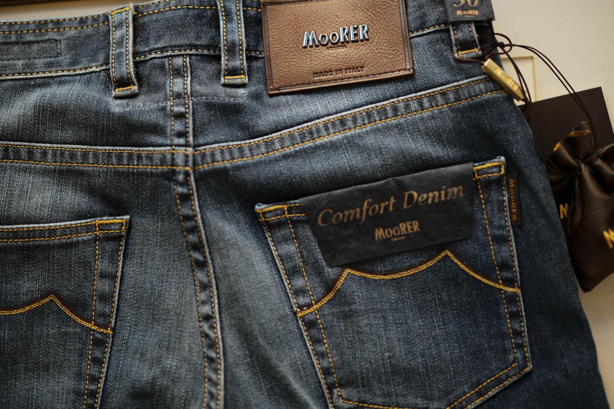 MOORER (ムーレー) GIOTTO-DC102 (ジオット) Japanese Fabric Comfort Denim (コンフォートデニム) ストレッチ ジーンズ デニムパンツ LAVAGGIO 6007 (ブルー) Made in italy (イタリア製) 2018 秋冬新作 愛知 名古屋 alto e diritto アルトエデリット ムーレー デニム ジーパン