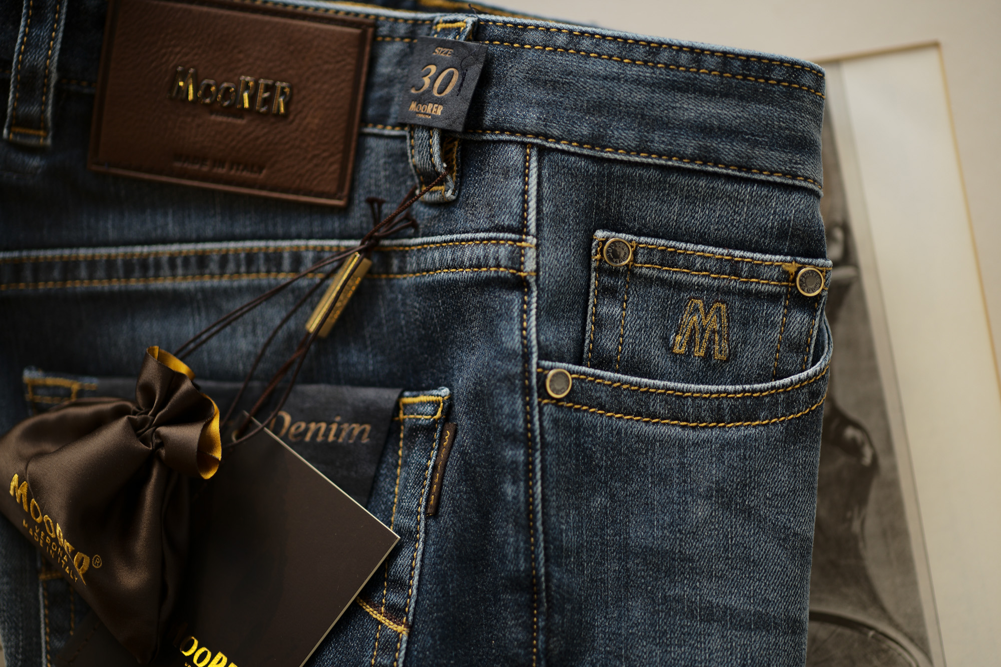 MOORER (ムーレー) GIOTTO-DC102 (ジオット) Japanese Fabric Comfort Denim (コンフォートデニム) ストレッチ ジーンズ デニムパンツ LAVAGGIO 6007 (ブルー) Made in italy (イタリア製) 2018 秋冬新作 愛知 名古屋 alto e diritto アルトエデリット ムーレー デニム ジーパン