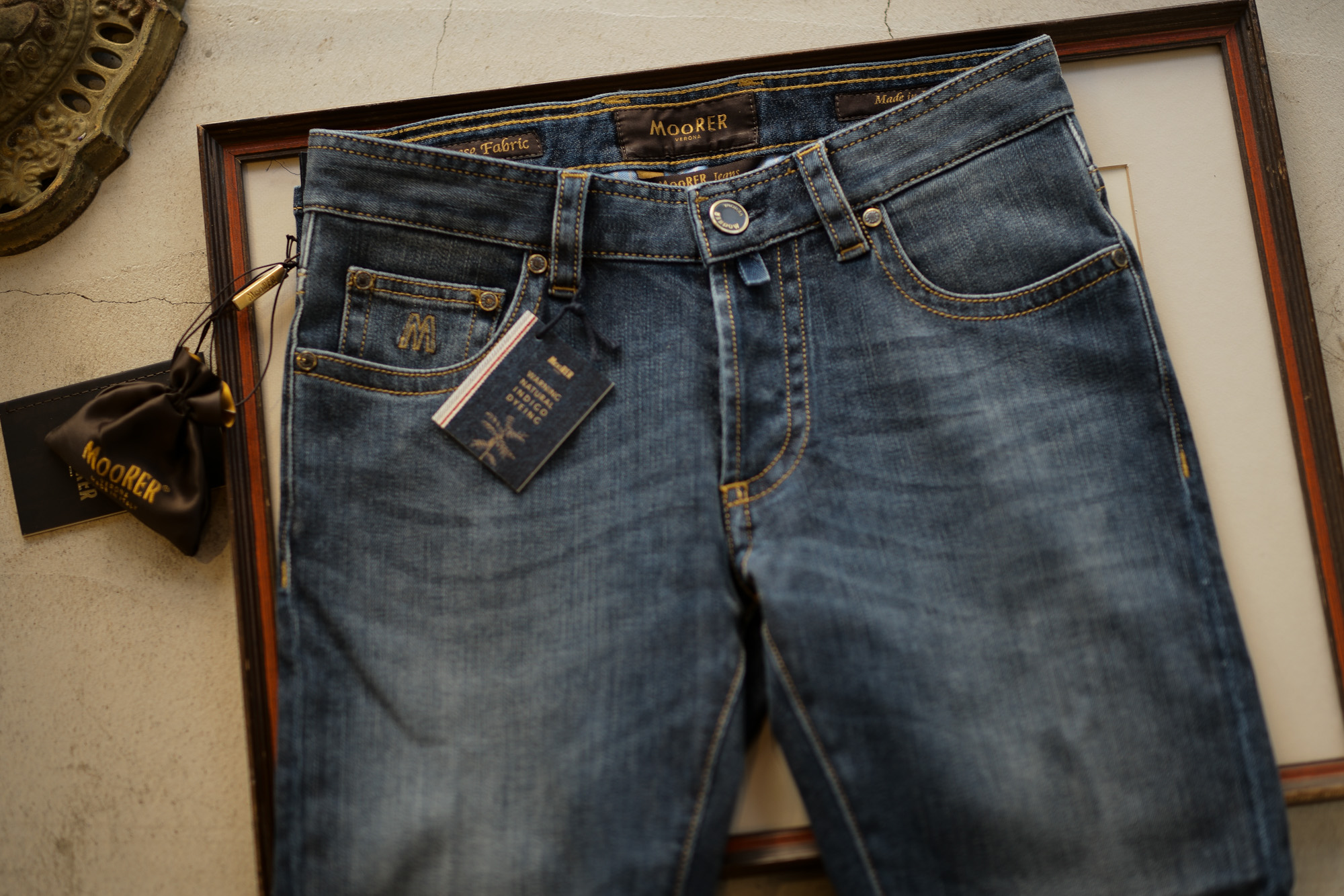 MOORER (ムーレー) GIOTTO-DC102 (ジオット) Japanese Fabric Comfort Denim (コンフォートデニム) ストレッチ ジーンズ デニムパンツ LAVAGGIO 6007 (ブルー) Made in italy (イタリア製) 2018 秋冬新作 愛知 名古屋 alto e diritto アルトエデリット ムーレー デニム ジーパン