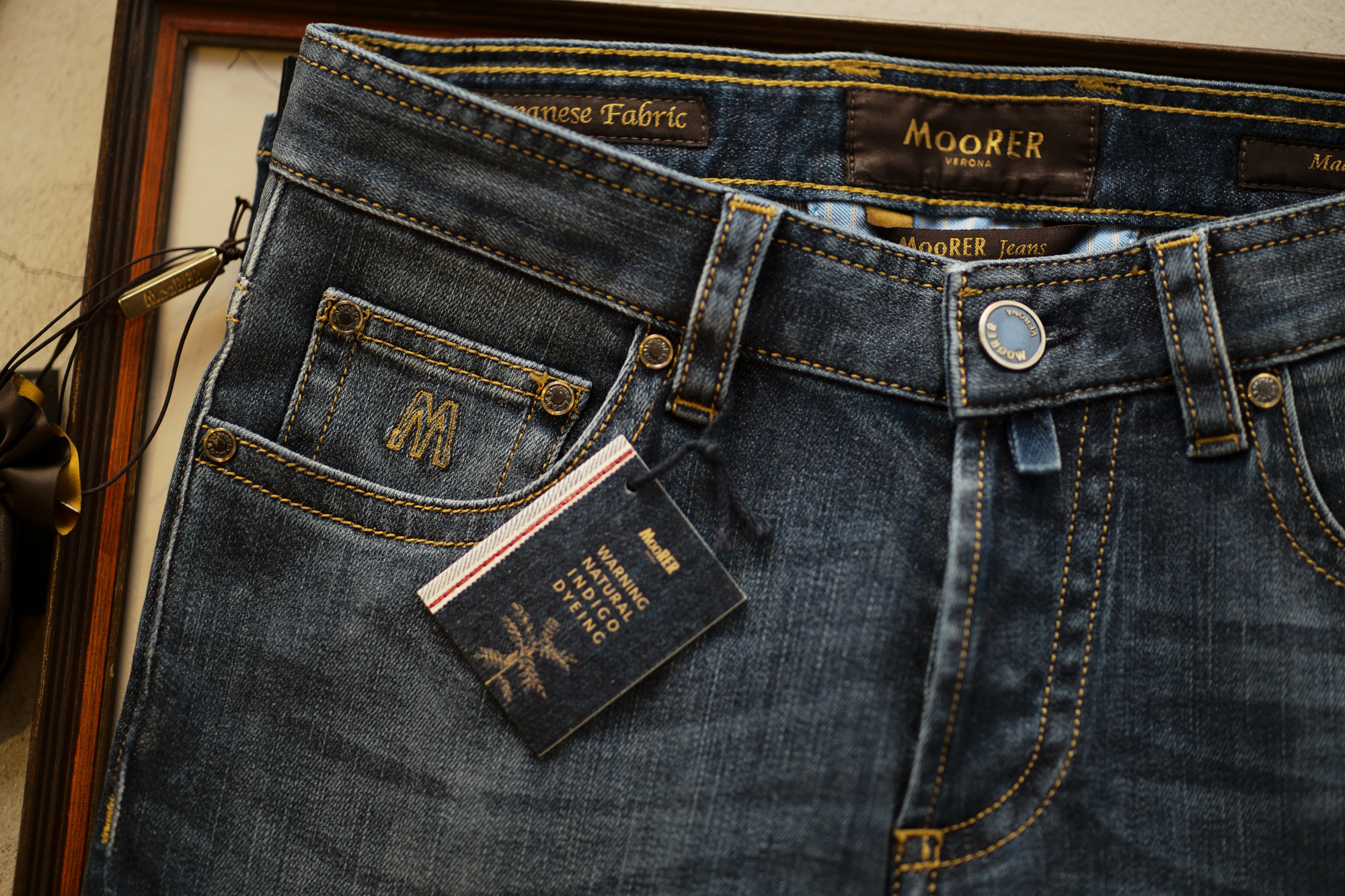 MOORER (ムーレー) GIOTTO-DC102 (ジオット) Japanese Fabric Comfort Denim (コンフォートデニム) ストレッチ ジーンズ デニムパンツ LAVAGGIO 6007 (ブルー) Made in italy (イタリア製) 2018 秋冬新作 愛知 名古屋 alto e diritto アルトエデリット ムーレー デニム ジーパン