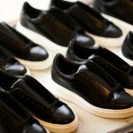 PATRICK(パトリック) CRUISE LINE クルーズライン GENOVA-EX (ジェノバ EX) CR28159 Annonay Vocalou Calf Leather (アノネイ社 ボカルーカーフ レザー) ローカット レザー スニーカー ONE BLACK (ブラック・BLK) MADE IN JAPAN(日本製) 2018 秋冬新作【1st コレクション別注モデル】【スペシャル限定】のイメージ