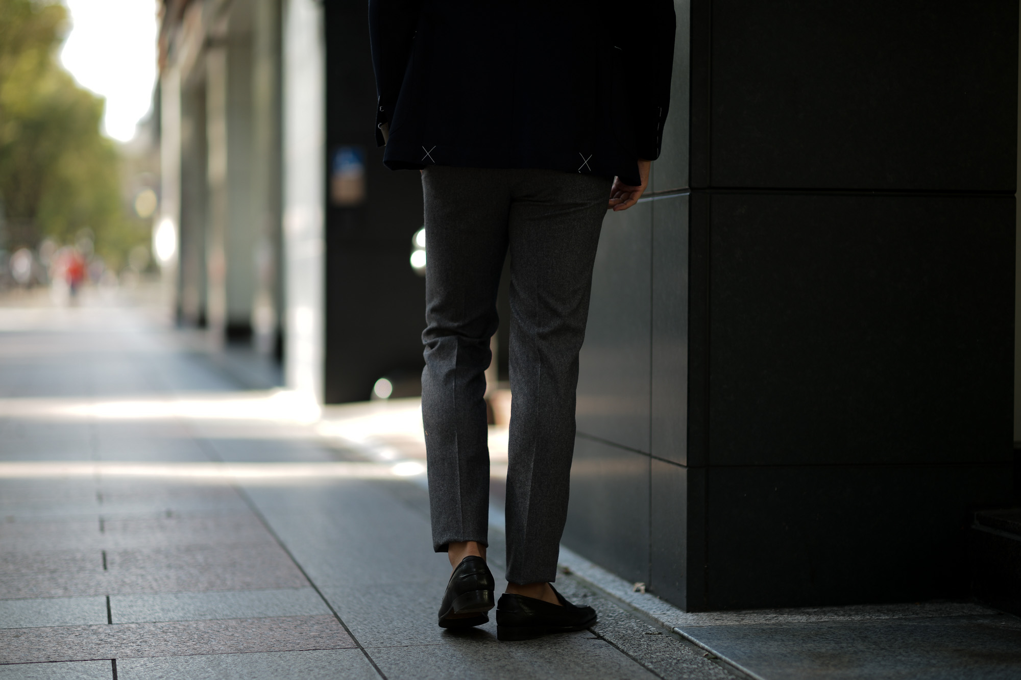 Zanella (ザネッラ) GAREY (ギャレー) SLIM FIT (スリムフィット) STRETCH SAXONY WOOL ストレッチ サキソニーウール スラックス GRAY (グレー・00030) Made in italy (イタリア製) 2018 秋冬新作 愛知 名古屋 alto e diritto アルトエデリット グレスラ スラックス