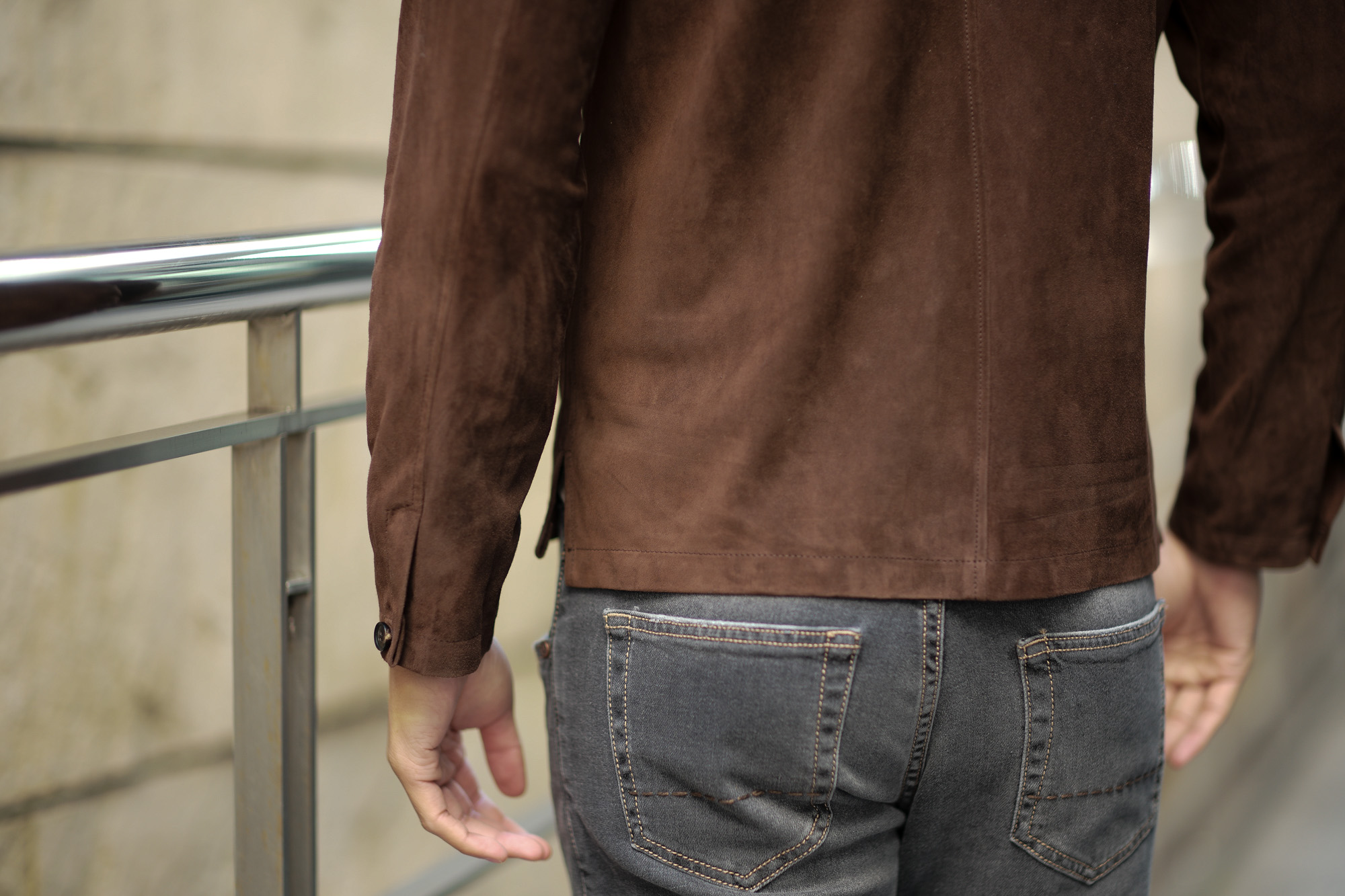 Alfredo Rifugio (アルフレード リフージオ) SS326 CAMOSCIO Summer Suede Leather Shirts サマースウェード レザーシャツ BROWN (ブラウン) made in italy (イタリア製) 2019 春夏 【ご予約受付中】　alfredorifujio アルフレードリフージオ 愛知 名古屋 Alto e Diritto アルト エ デリット alto e diritto アルトエデリット レザージャケット 素肌にレザー 42,44,46,48,50,52