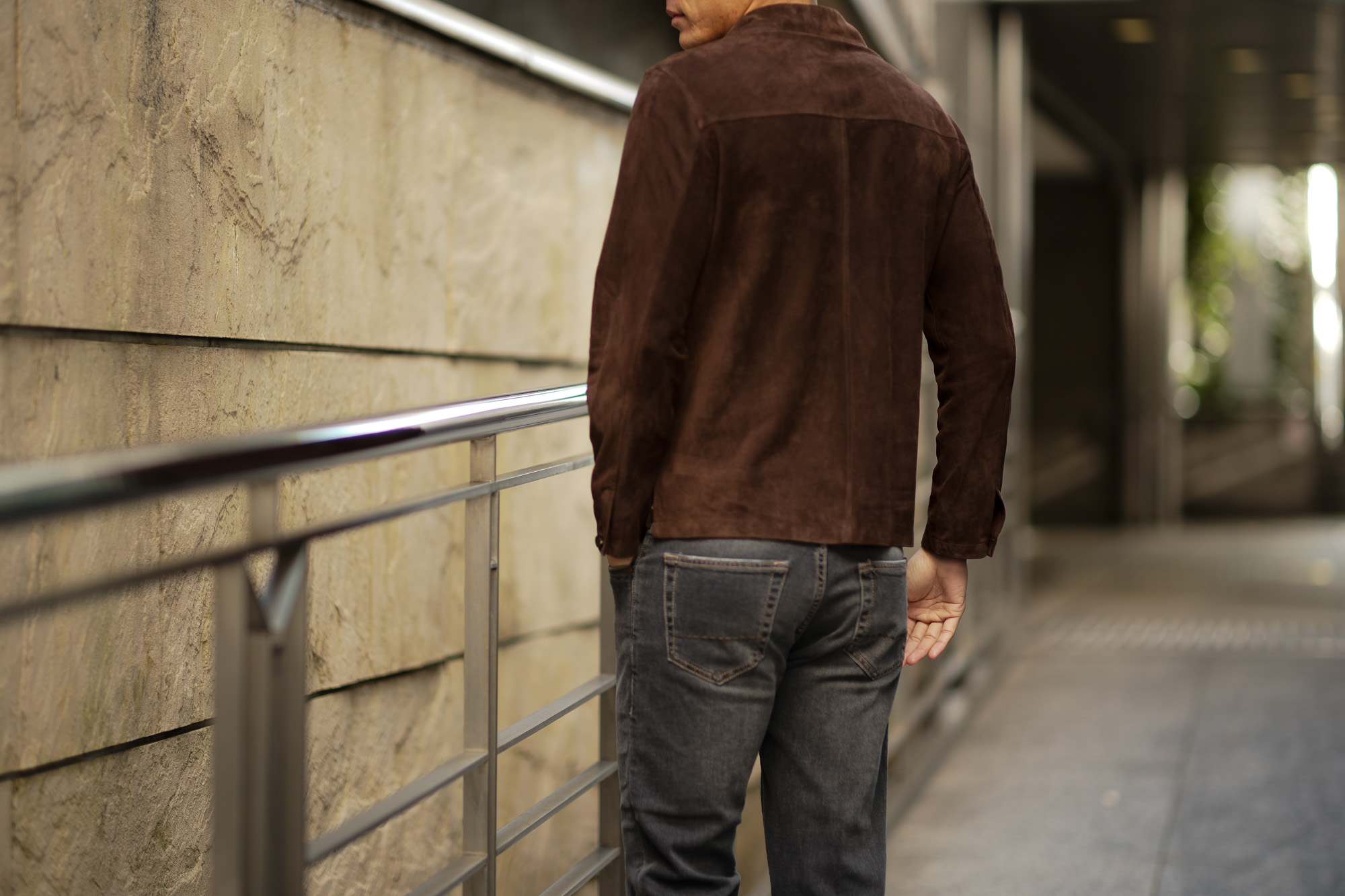 Alfredo Rifugio (アルフレード リフージオ) SS326 CAMOSCIO Summer Suede Leather Shirts サマースウェード レザーシャツ BROWN (ブラウン) made in italy (イタリア製) 2019 春夏 【ご予約受付中】　alfredorifujio アルフレードリフージオ 愛知 名古屋 Alto e Diritto アルト エ デリット alto e diritto アルトエデリット レザージャケット 素肌にレザー 42,44,46,48,50,52