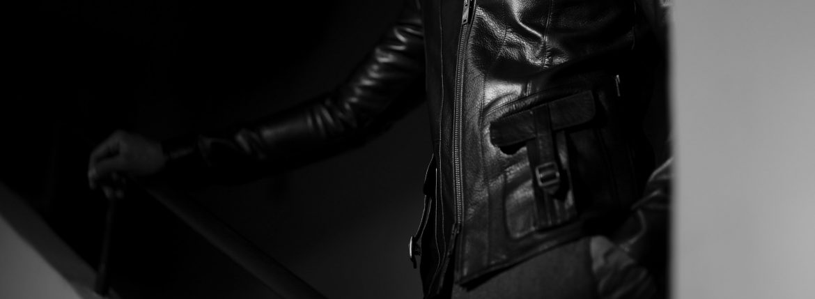 Cuervo (クエルボ) Satisfaction Leather Collection (サティスファクション レザー コレクション) East West(イーストウエスト) SMOKE(スモーク) BUFFALO LEATHER (バッファロー レザー) レザージャケット BLACK(ブラック) MADE IN JAPAN (日本製) 2019 春夏 　愛知 名古屋 altoediritto アルトエデリット 洋服屋 レザージャケット サウスパラディソ eastwest