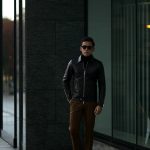 Cuervo (クエルボ) Satisfaction Leather Collection (サティスファクション レザー コレクション) TOM (トム) BUFFALO LEATHER (バッファロー レザー) シングル ライダース ジャケット BLACK (ブラック) MADE IN JAPAN (日本製) 2019 春夏【ご予約開始】のイメージ